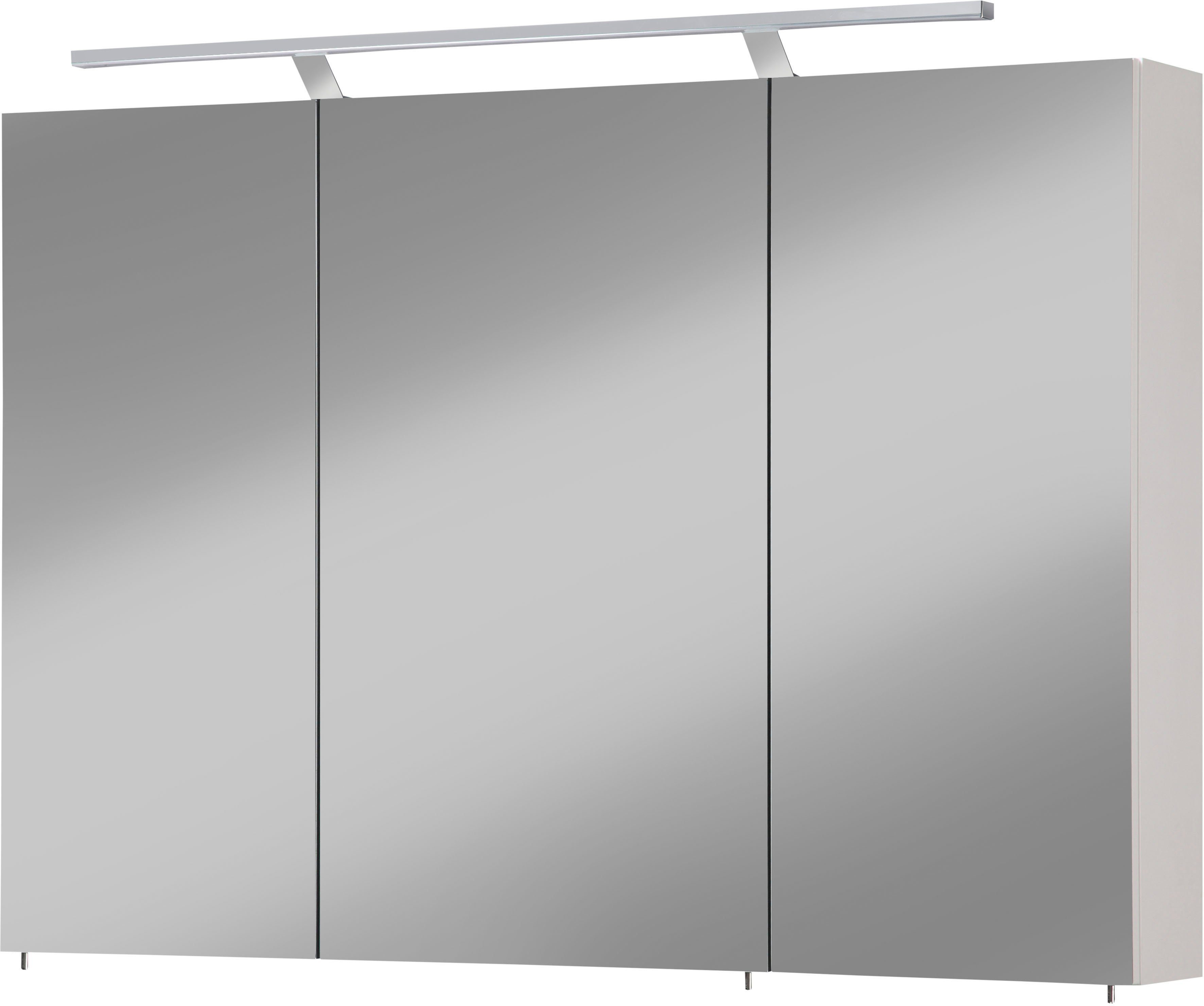 welltime Spiegelschrank Torino, Spiegelschrank, Made in Germany, B: 100 cm Solide Verarbeitung - Dieses Produkt ist in Deutschland gefertigt