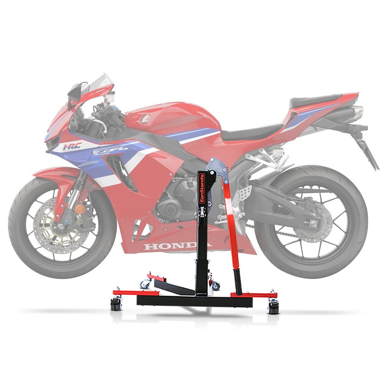 ConStands Motorradheber CS Power Evo-Zentralständer für Honda CBR 600 RR 24-26 Rot