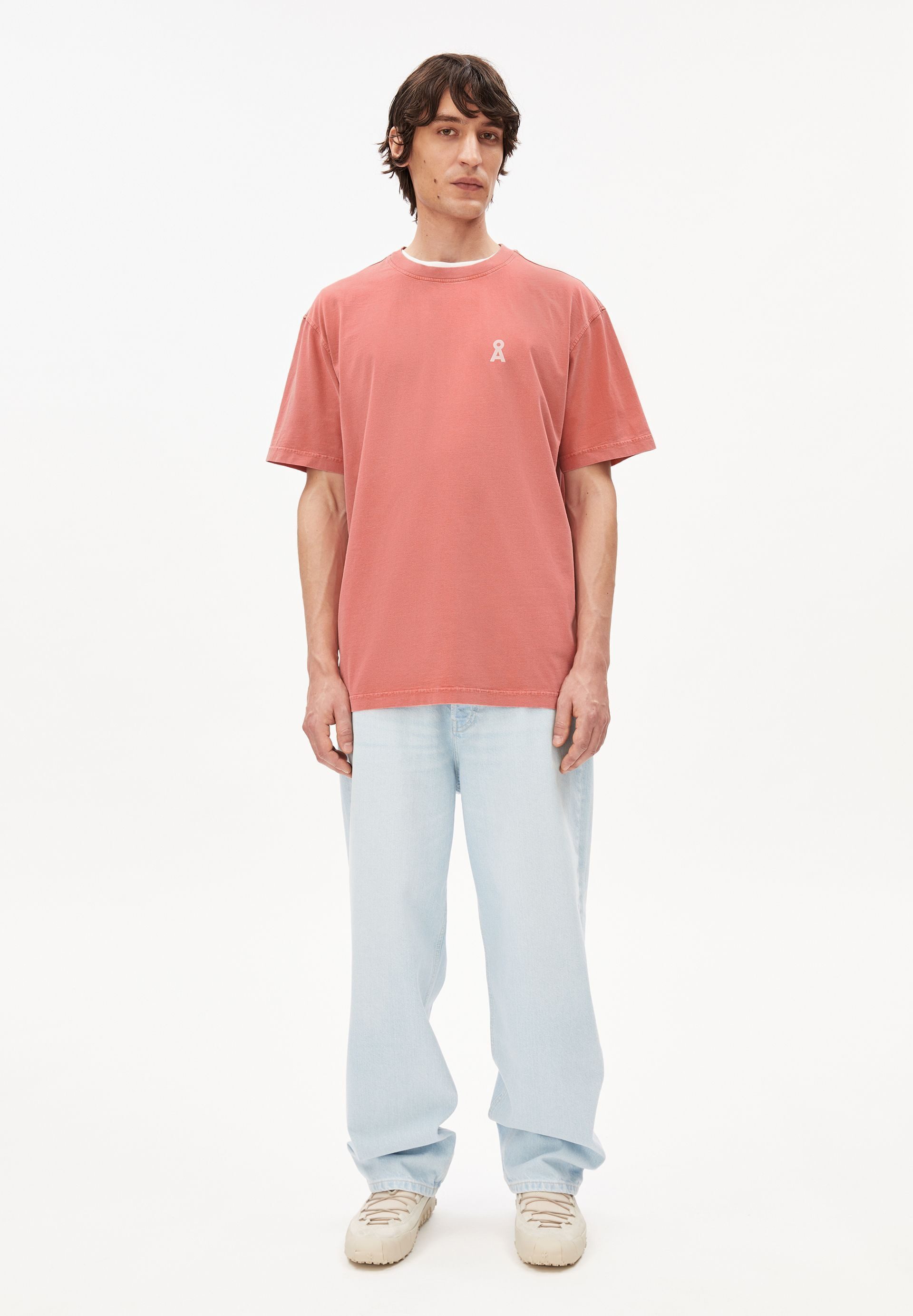 Armedangels T-Shirt MAARKOS GMT DYE BIKE T-Shirt aus Bio-Baumwolle Relaxed Fit