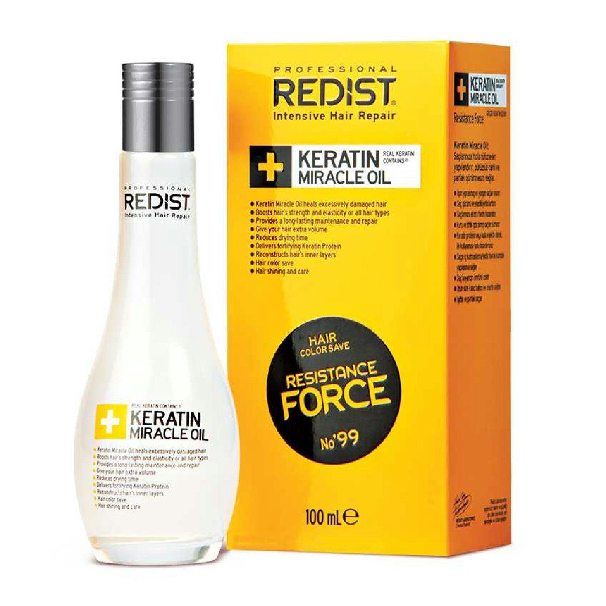 Redist Haaröl Redist Keratin Haaröl 100ml zur Anti-Frizz Behandlung von Redist