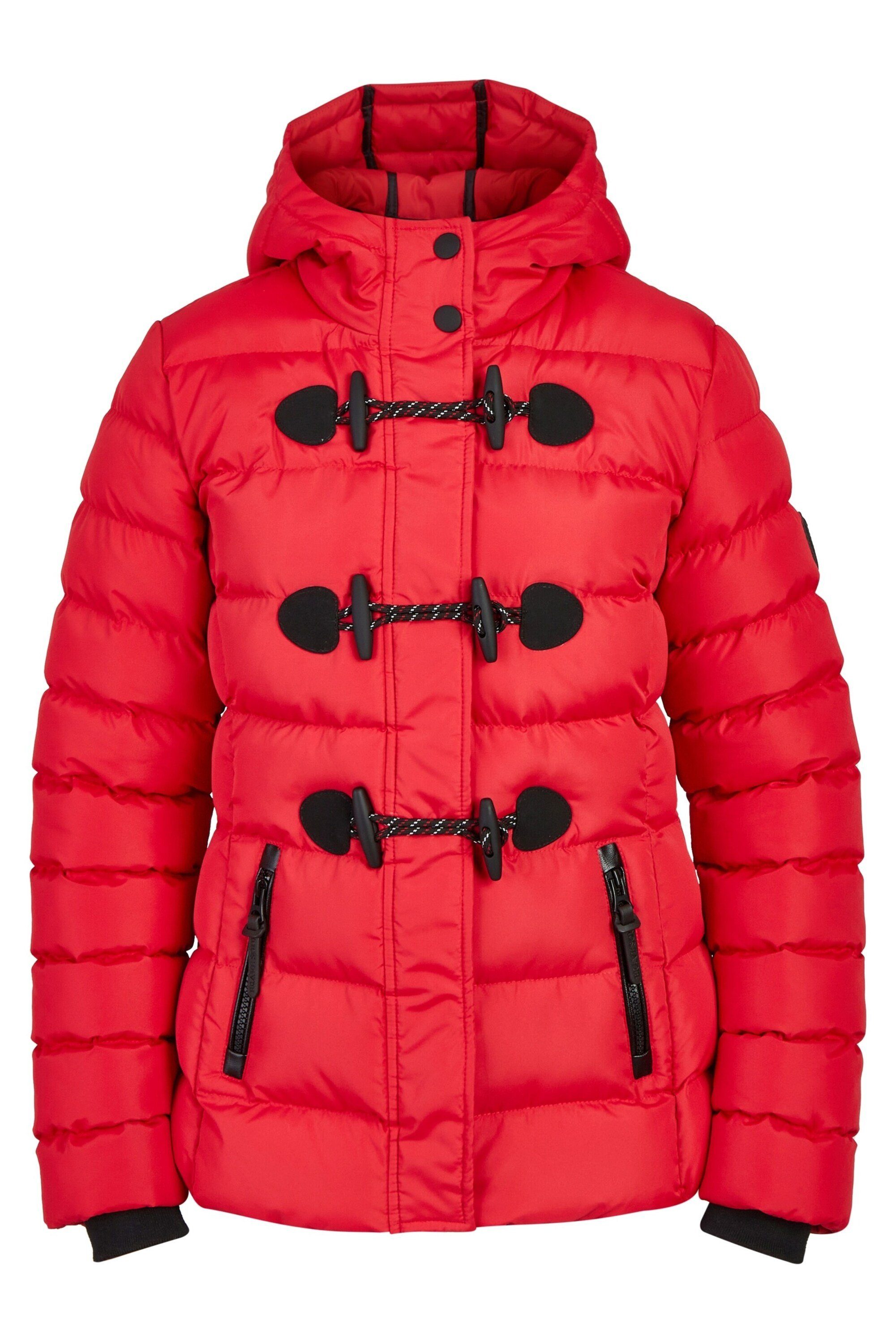 Damen Winterjacke Wasserdicht - Leichte Outdoor Jacke Mit Kapuze Und Taschen