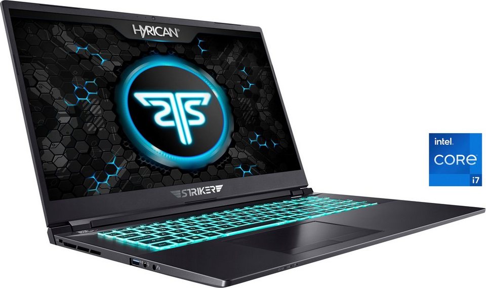 Hyrican Striker 1655 Gaming-Notebook (39,62 cm/15,6 Zoll, Intel Core i7  11800H, GeForce RTX 3070, 1000 GB SSD, Intel Core i7-11800H, 16 GB RAM, 240  Hz, ohne Betriebssystem)