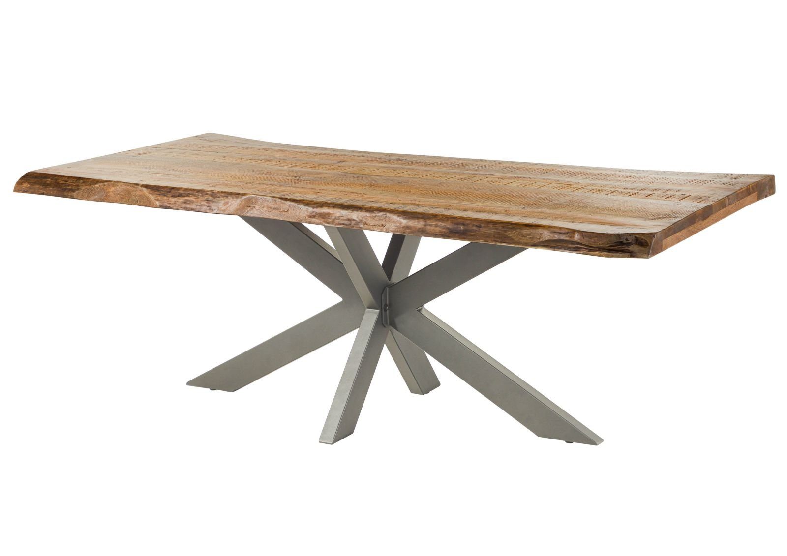 Massivmoebel24 Baumkantentisch FREEFORM (Baumtisch Mango 200x100x77 günstig online kaufen