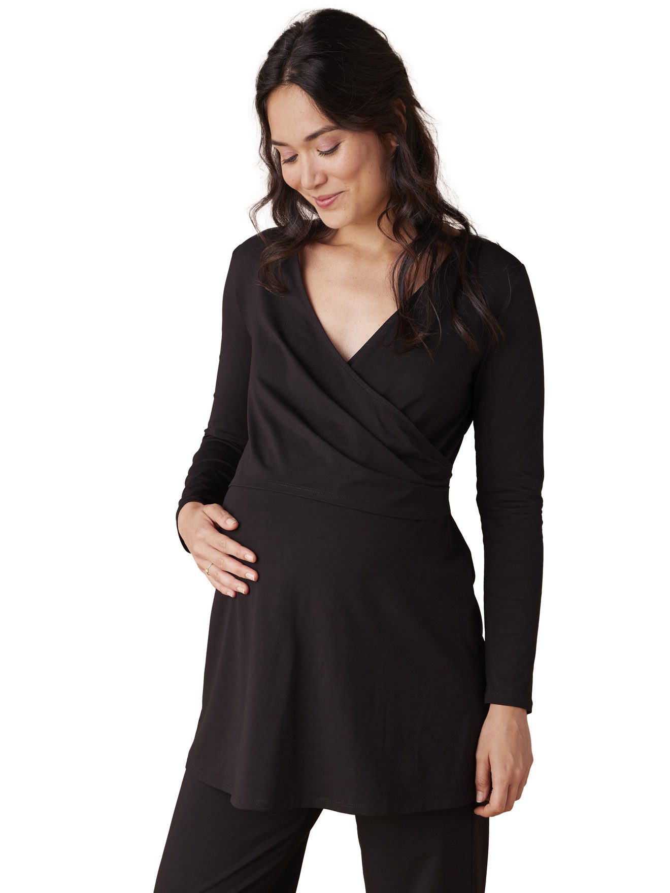 Envie de Fraise Umstandspyjama Still-Set: Wickelkleid & Hose