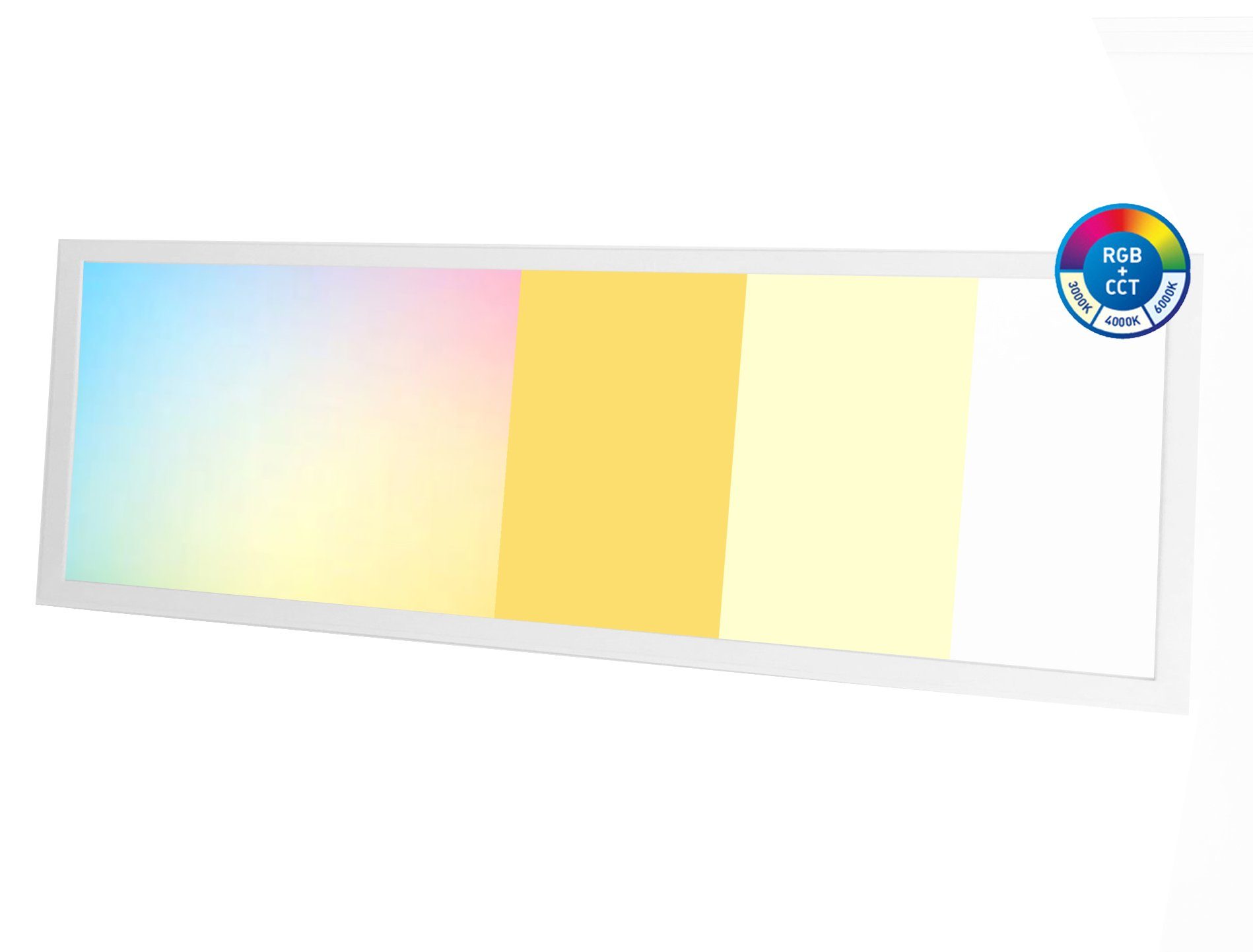 LED Panel 120x30-RGB+CCT LED Panel Deckenleuchte Farbig