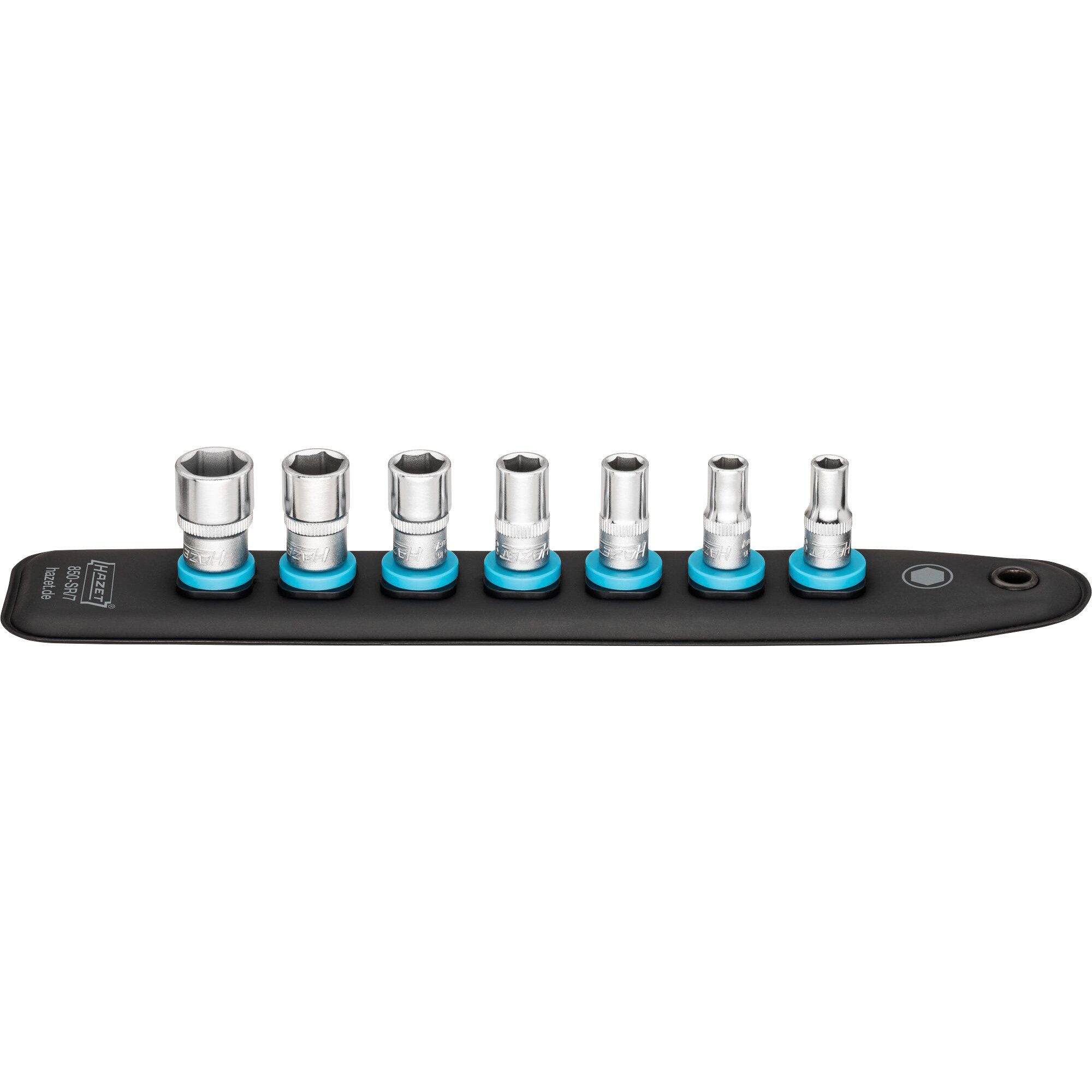 6-teiliges Steckschlüssel-Set 7/16" – 1/4" Antrieb, Magnetisch, 65 Mm Lang