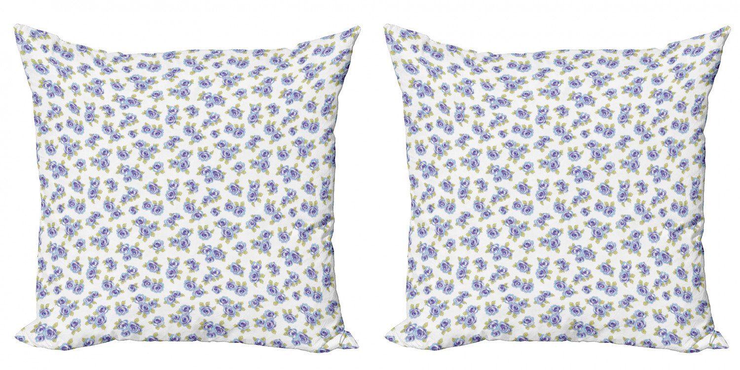 Kissenbezüge Modern Accent Doppelseitiger Digitaldruck, Abakuhaus (2 Stück), Blumen Empfindliche Blumen-Kunst | Kissenbezüge