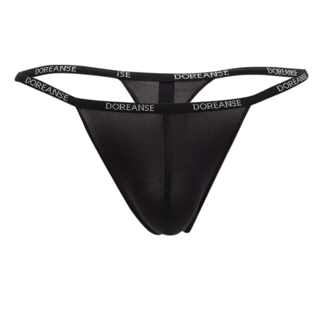 DOREANSE G-String Herren String 1390 mit Logoschriftzug am Wäschebung