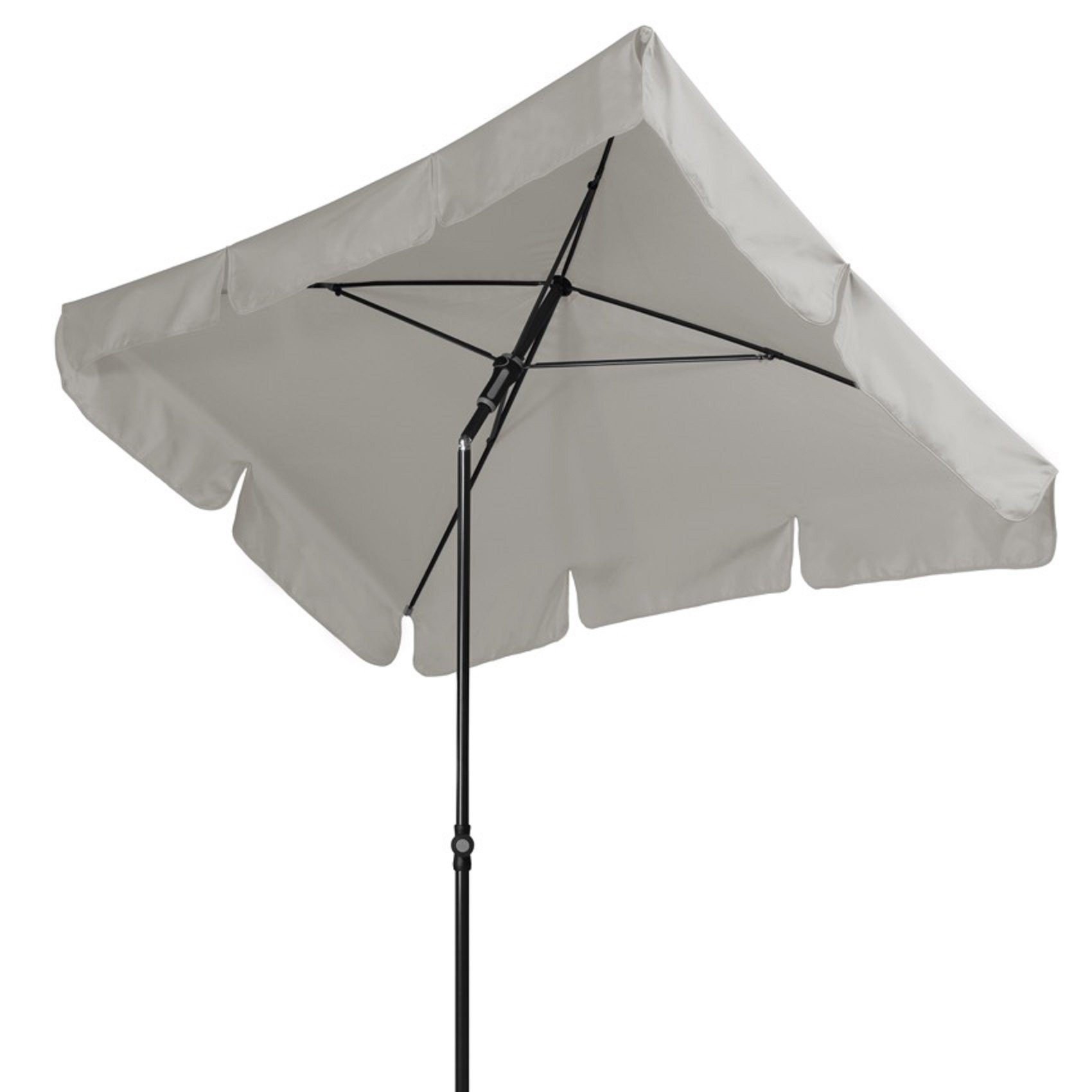 doppler® Rechteckschirm Waterproof 185x120 cm hellgrau günstig online kaufen