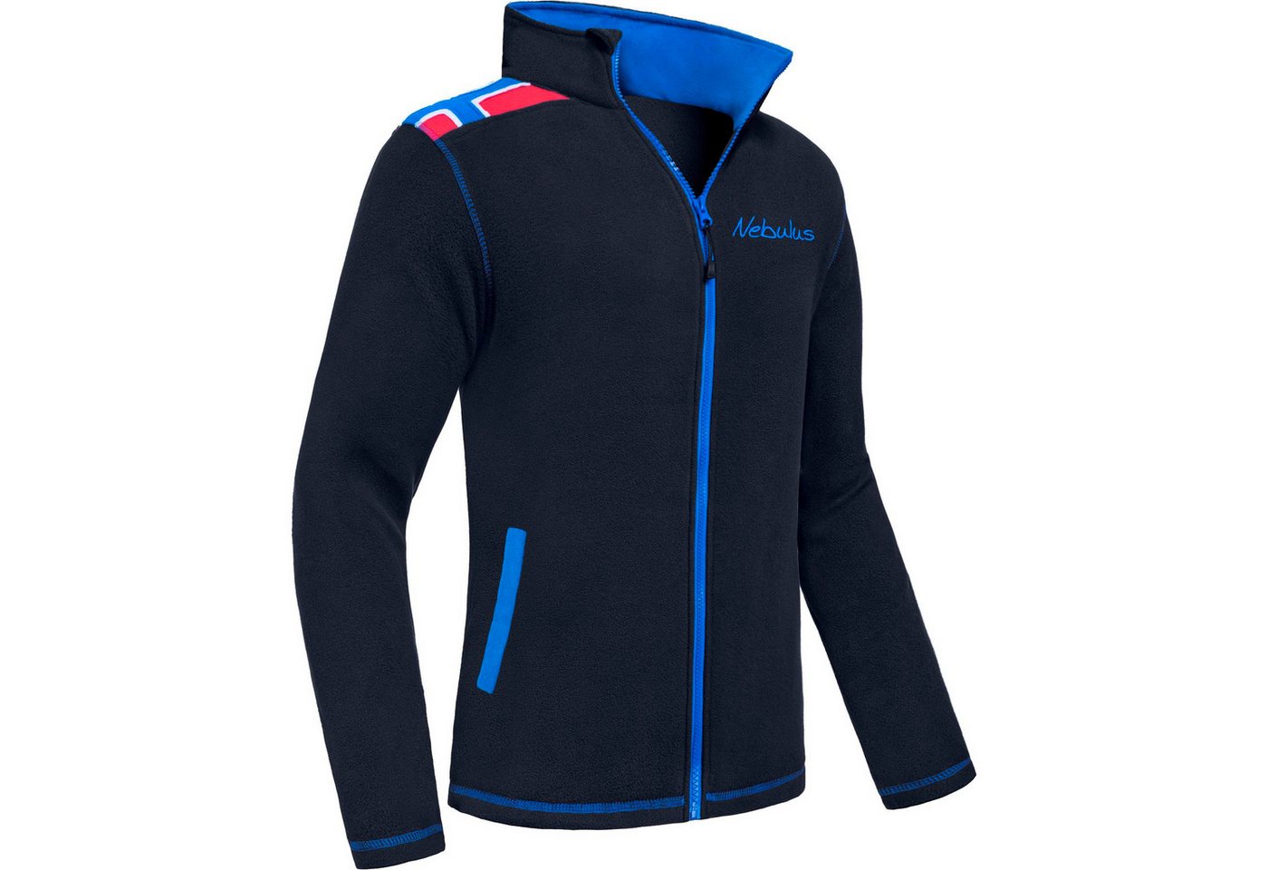 Nebulus Fleecejacke CHALSEA, P6730 - Herren, schwarz-kobalt, M