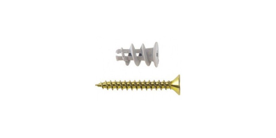 fischer Schrauben- und Dübel-Set Fischer Gipskartondübel GK S 22 mm - 50 Stück