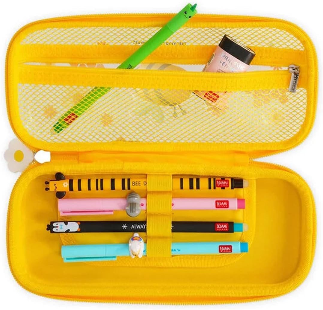 Legami Federmäppchen WonderWow Federmäppchen & radierbarer Stift, Set mit 5 Stiften