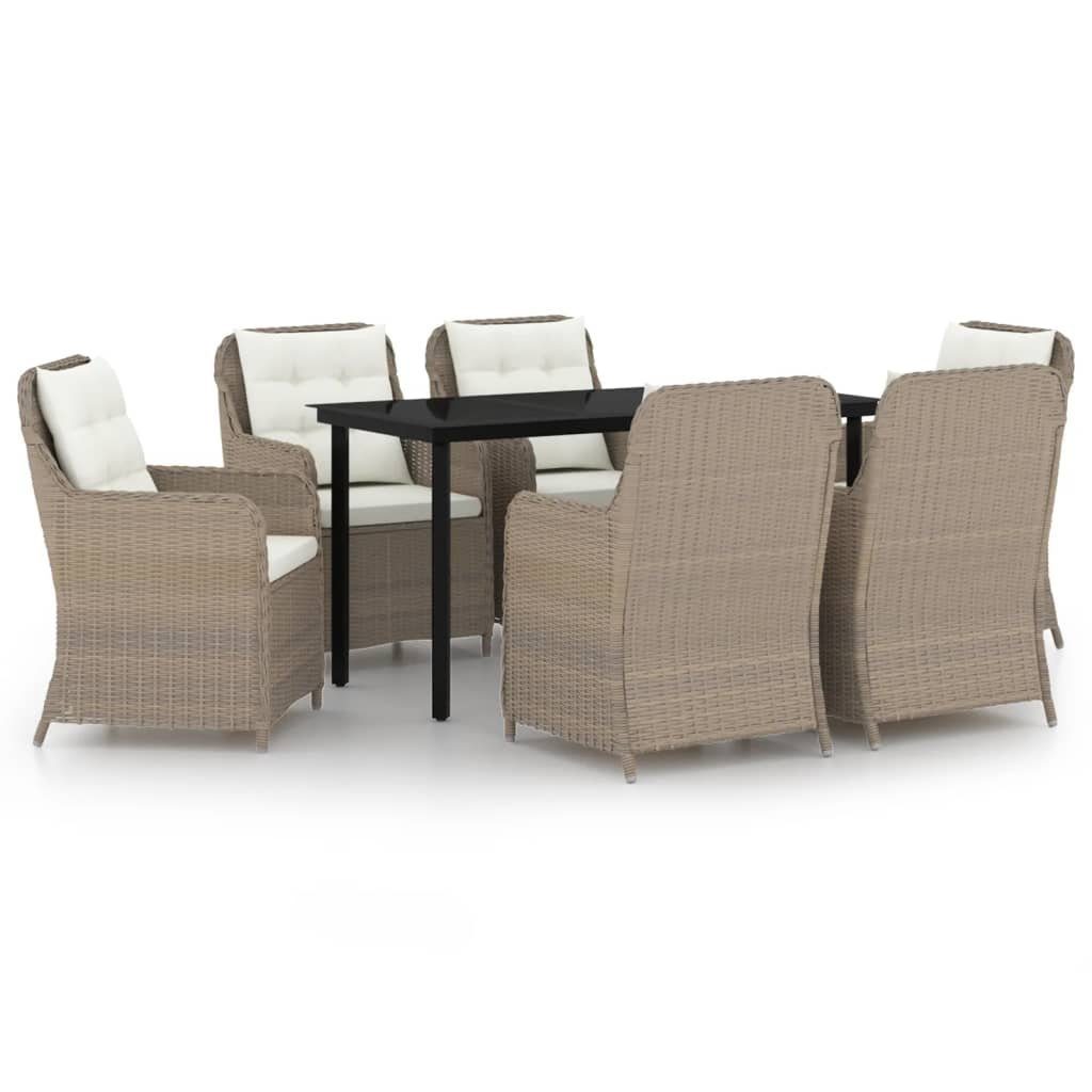 DOTMALL GartenEssgruppe Lounge Gartenmöbel Sitzgarnitur (Set, 7tlg