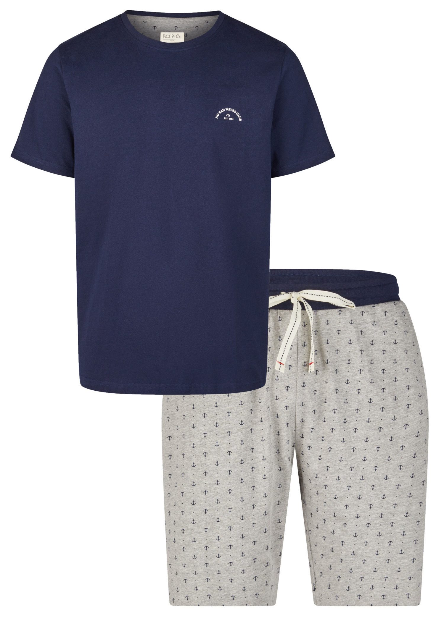 Shorty Herren Pyjama kurz