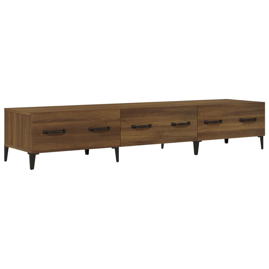 vidaXL TV-Schrank TV-Board Braun Eichen-Optik 150x34,5x30 cm Holzwerkstoff günstig online kaufen