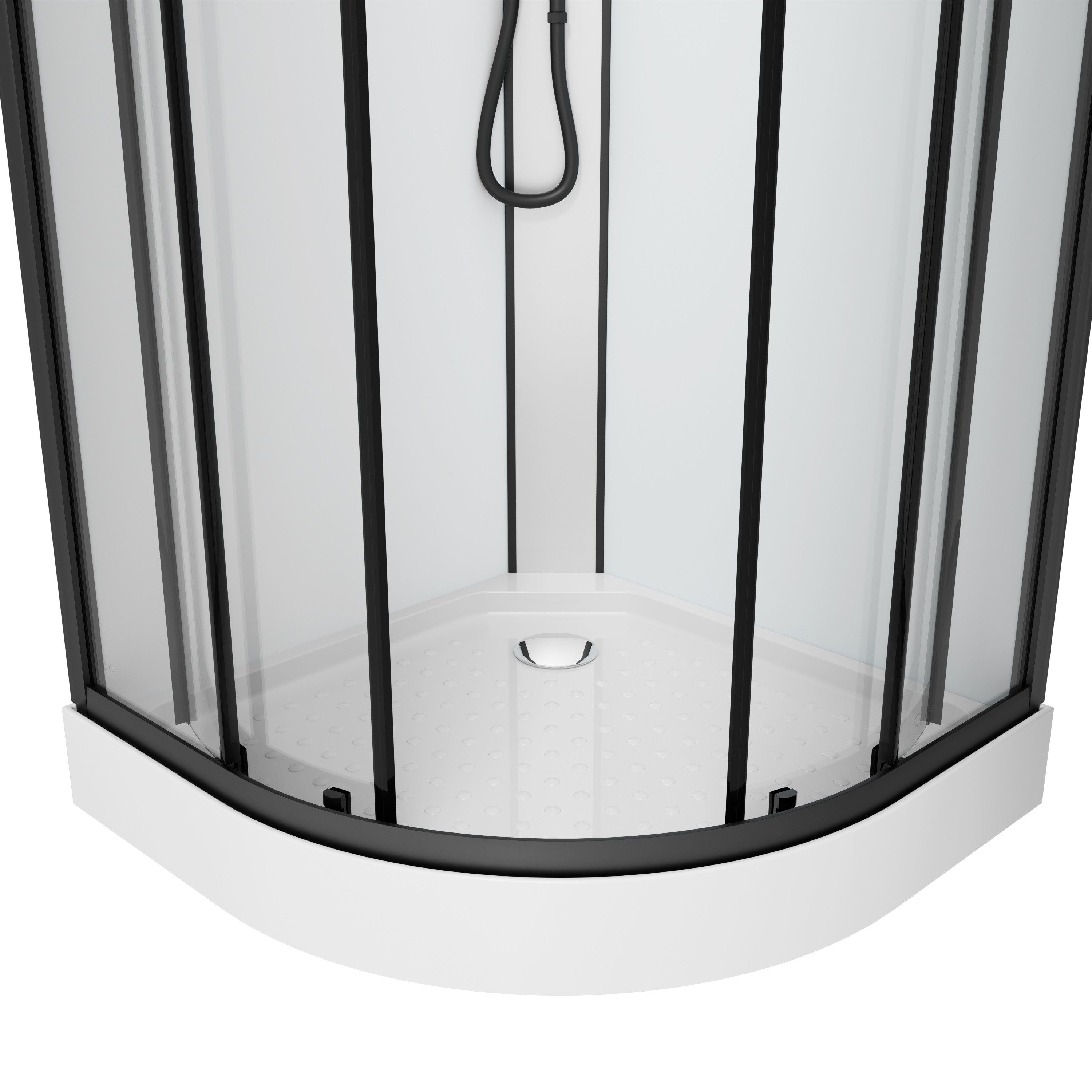 Sanotechnik Komplettdusche DALLAS, BxT: 90x90 cm, Einscheibensicherheitsglas