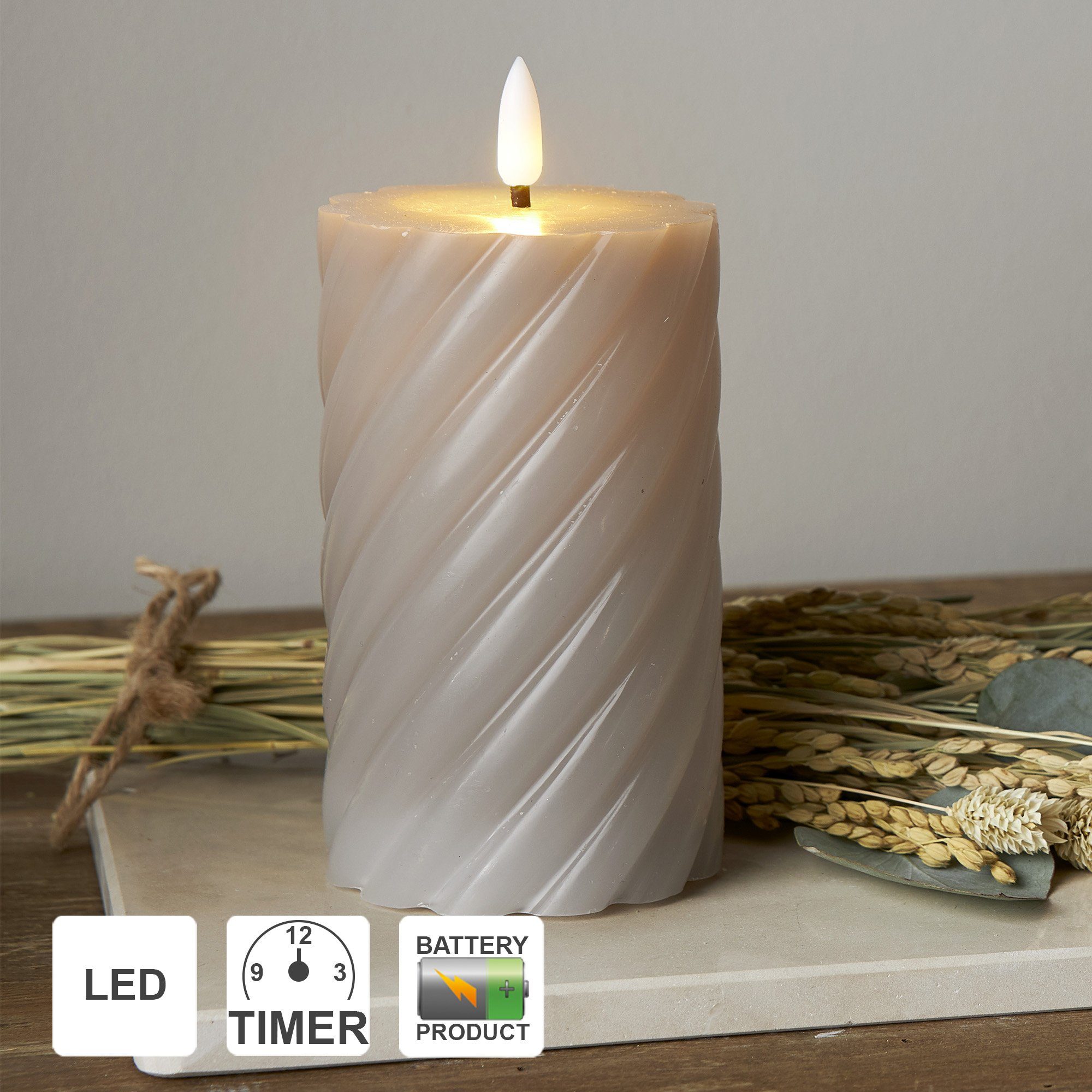 STAR TRADING LED-Kerze Flamme Swirl (1-tlg)