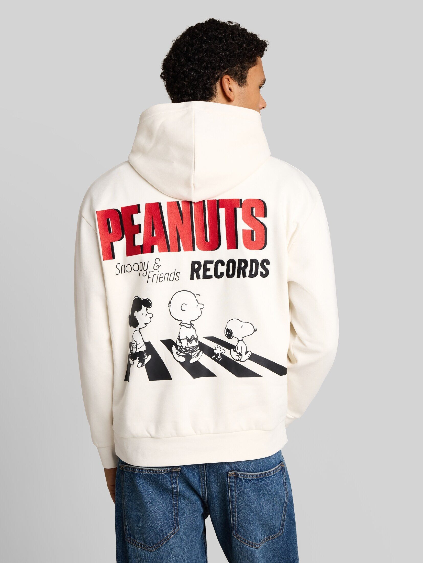 TOM TAILOR Denim Sweatshirt Strick & Sweatshirts Relaxed Fit Hoodie Sweatshirt mit Snoopy-Rückenprint