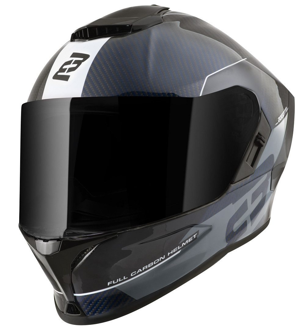 Bogotto Motorradhelm Phantom Combo Carbon Helm, Vorbereitet Für Kommunikationssystem,notfallsystem-polsterung (eq
