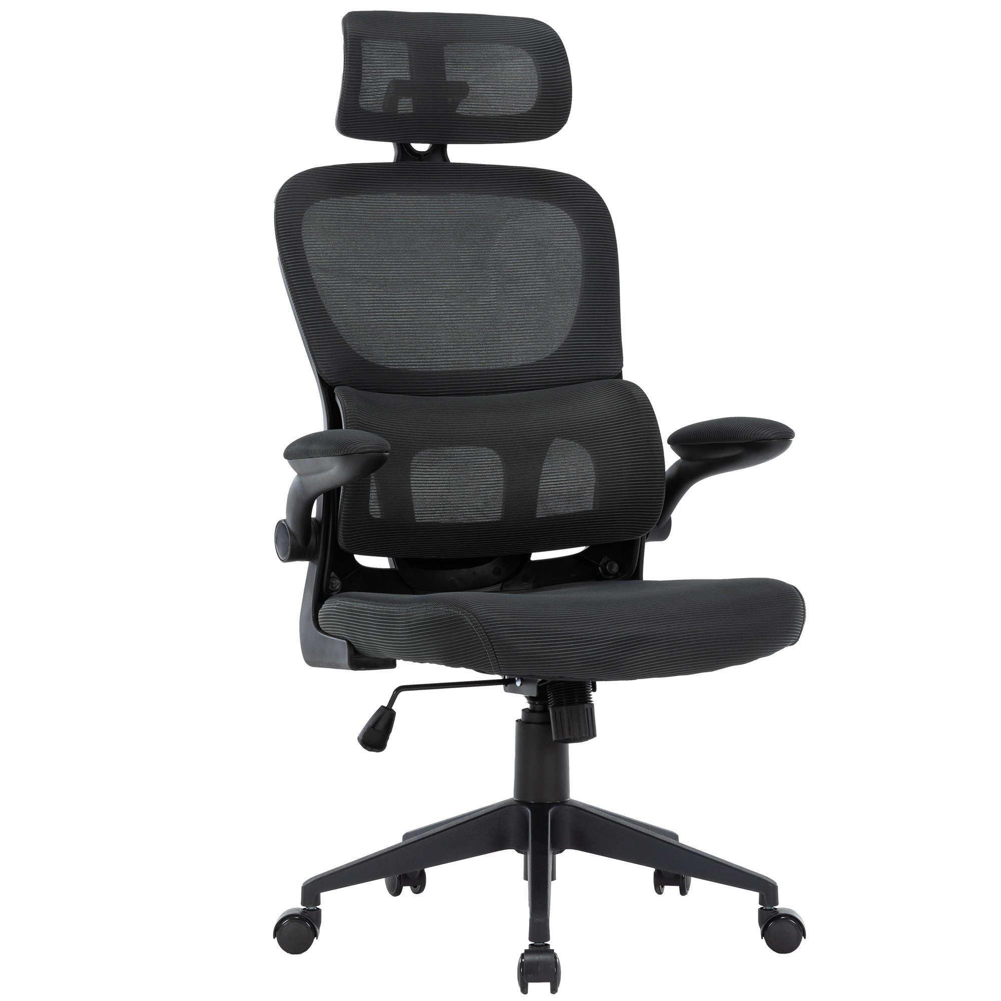 TRISENS Drehstuhl Bruno (1 Stück), Drehstuhl in moderner Mesh-Optik mit ergonomischer Rückenlehne