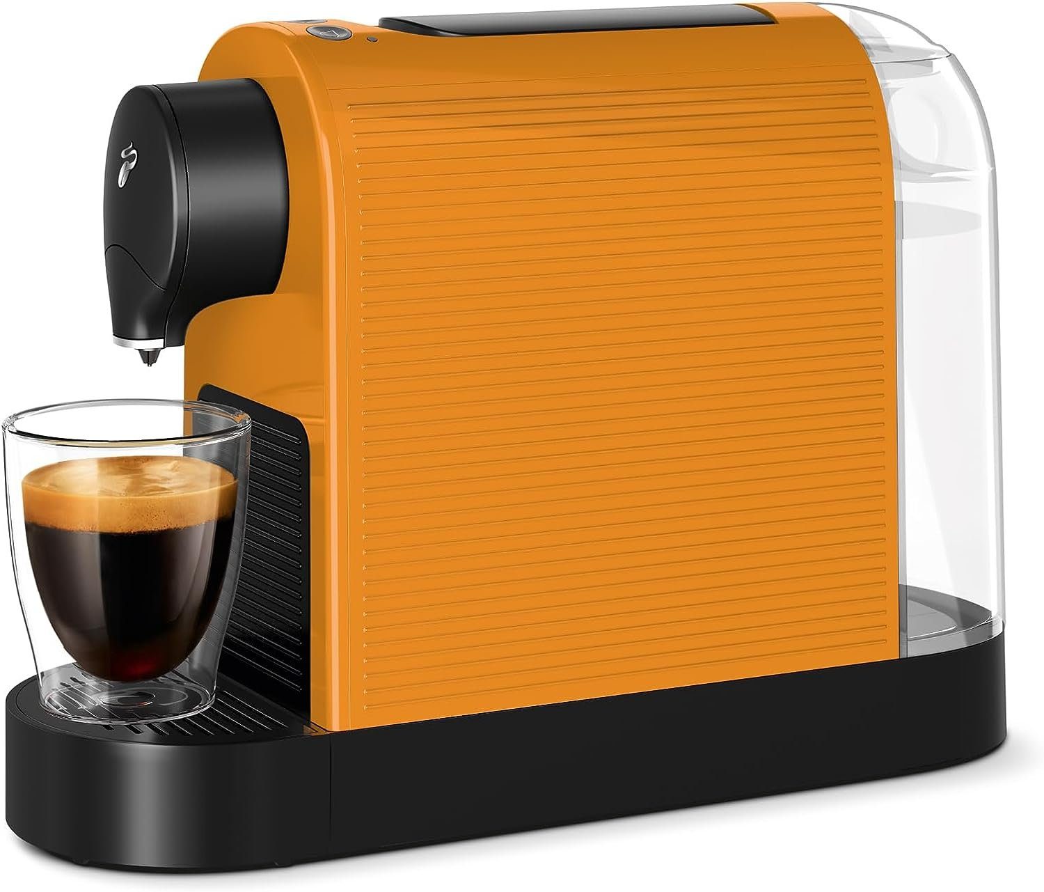Tchibo Kapselmaschine Cafissimo "Pure plus" in 4 FARBEN, 800ml, 1250Watt, 15bar, für Caffè Crema, Espresso und Kaffee Orange