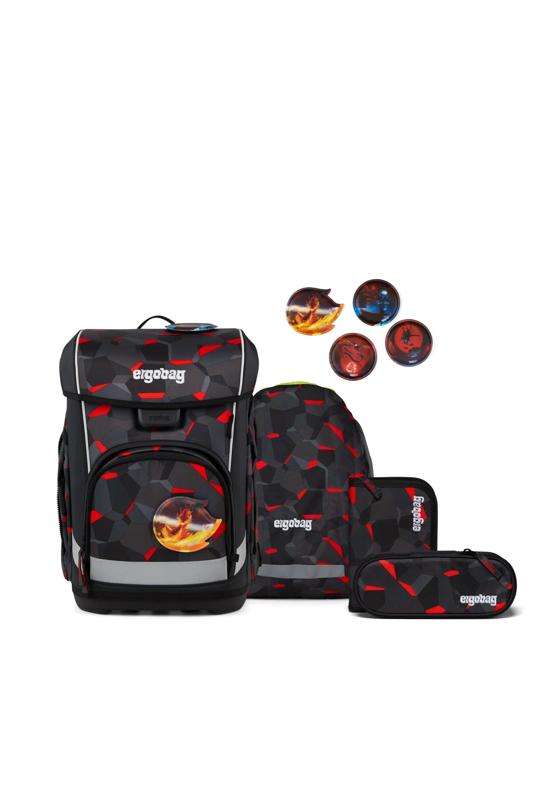 ergobag Ранці cubo light Set (6-tlg., 5-teiliges Set)