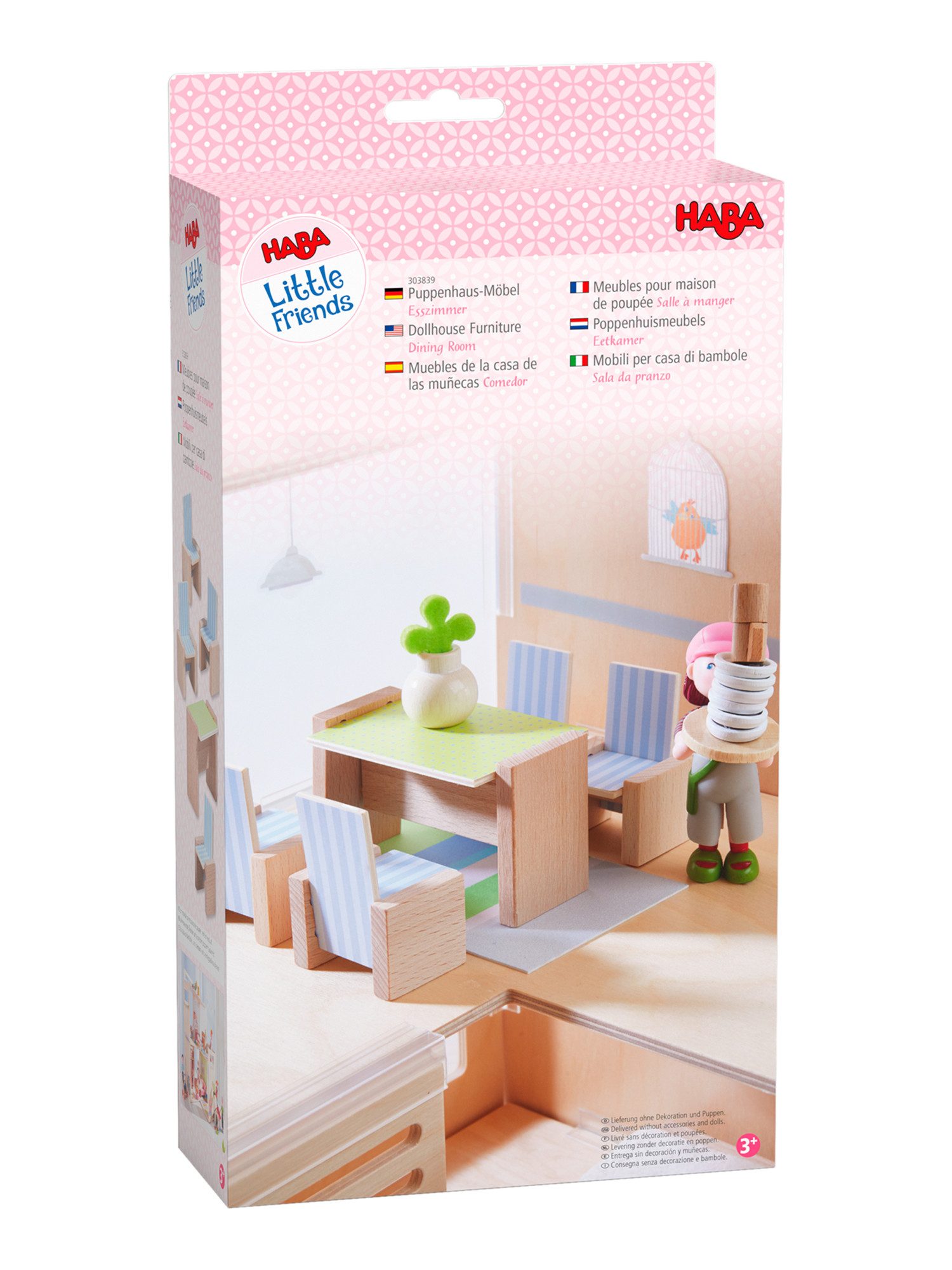 Haba Minipuppe Little Friends, Esszimmermöbel Puppenhaus günstig online kaufen