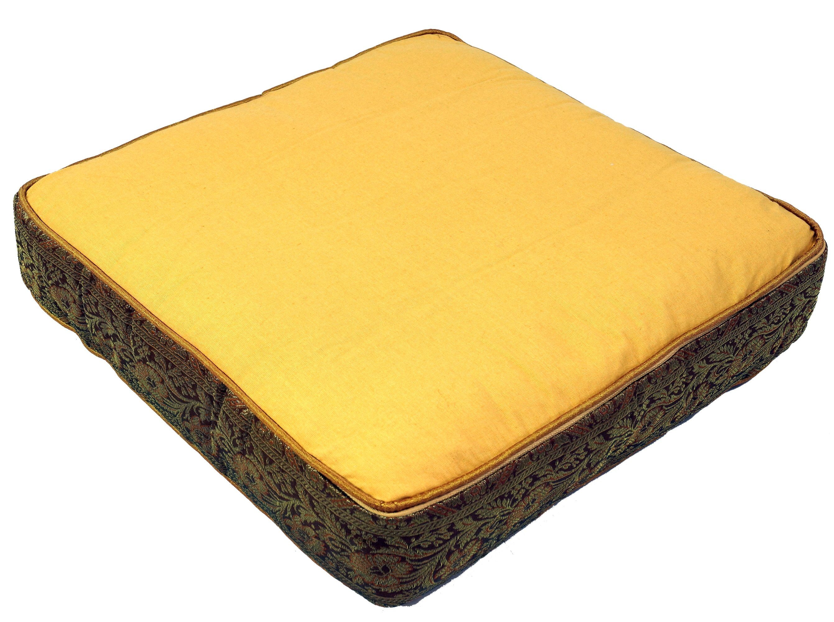 Guru-Shop Sitzkissen Orientalisches eckiges Patchwork Kissen 40 cm,..