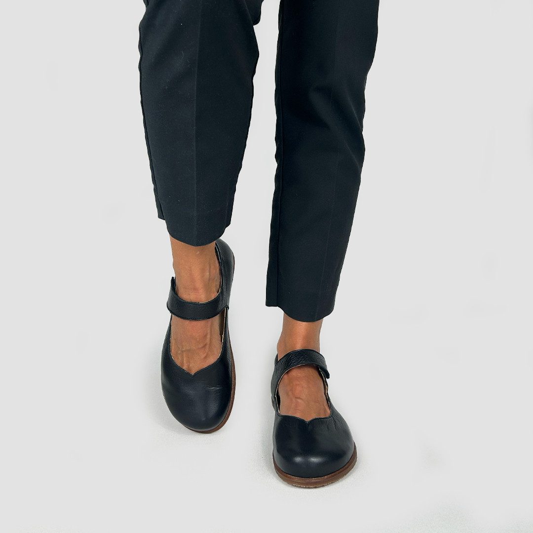 POLOLO Alma & Alina, bequemer Damen Barfußschuh aus pflanzlich gegerbtem Leder