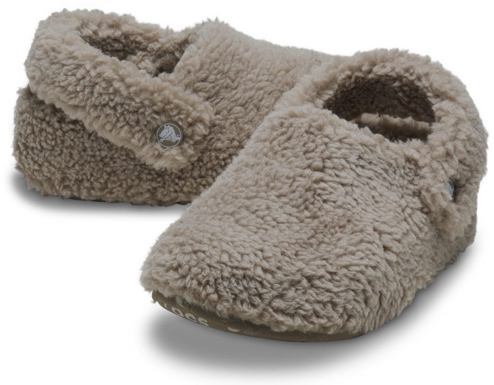 Crocs Kids' Classic Cozzzy Slipper Hausschuh Pantoffel, Clog mit Filzwolle
