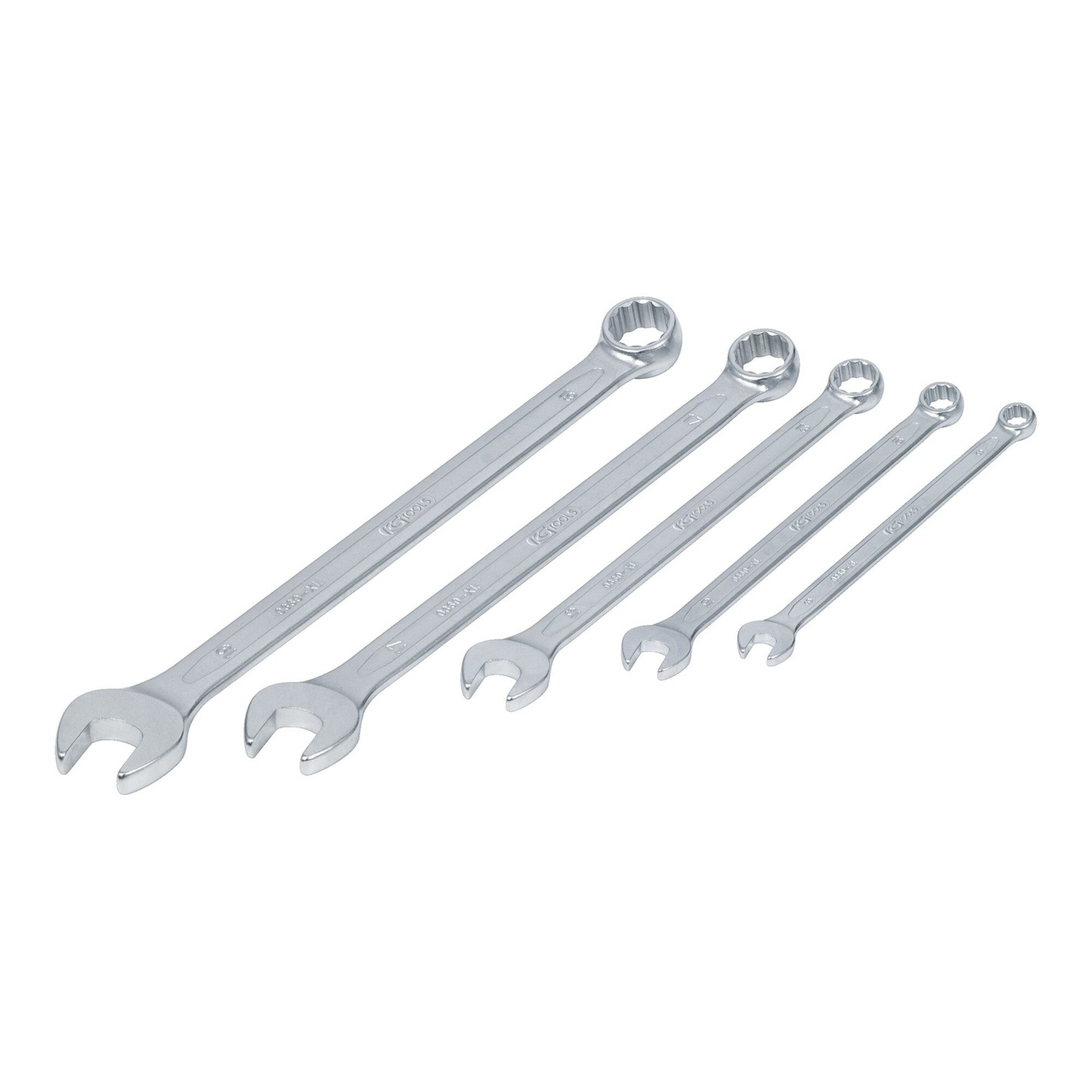 KS Tools Schraube KS Tools CLASSIC Ringmaulschlüssel-Satz, extra lang, 5-teilig 8-19mm