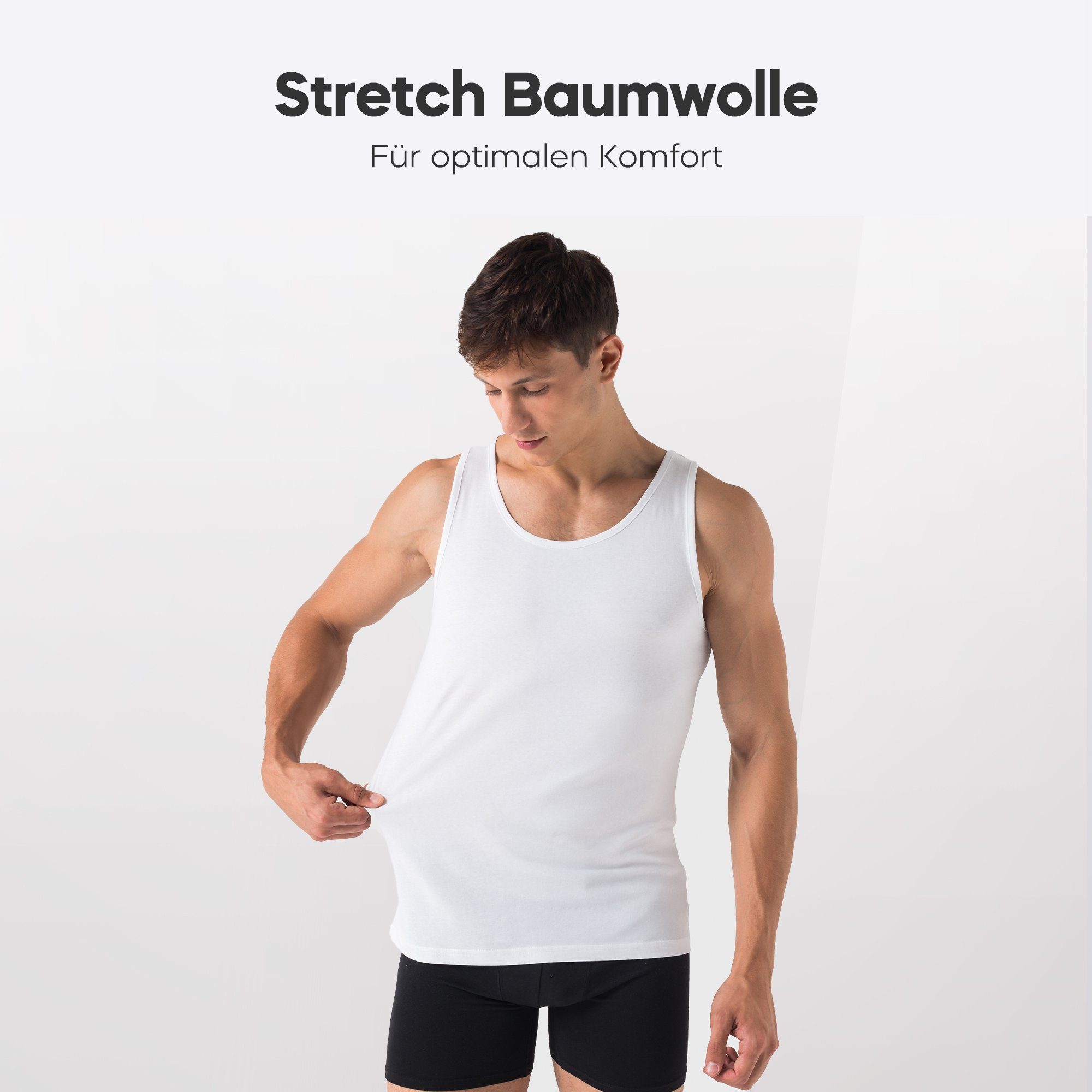 Burnell & Son Achselhemd Tank Top Achselhemd für Herren (Packung, Set, Spar günstig online kaufen