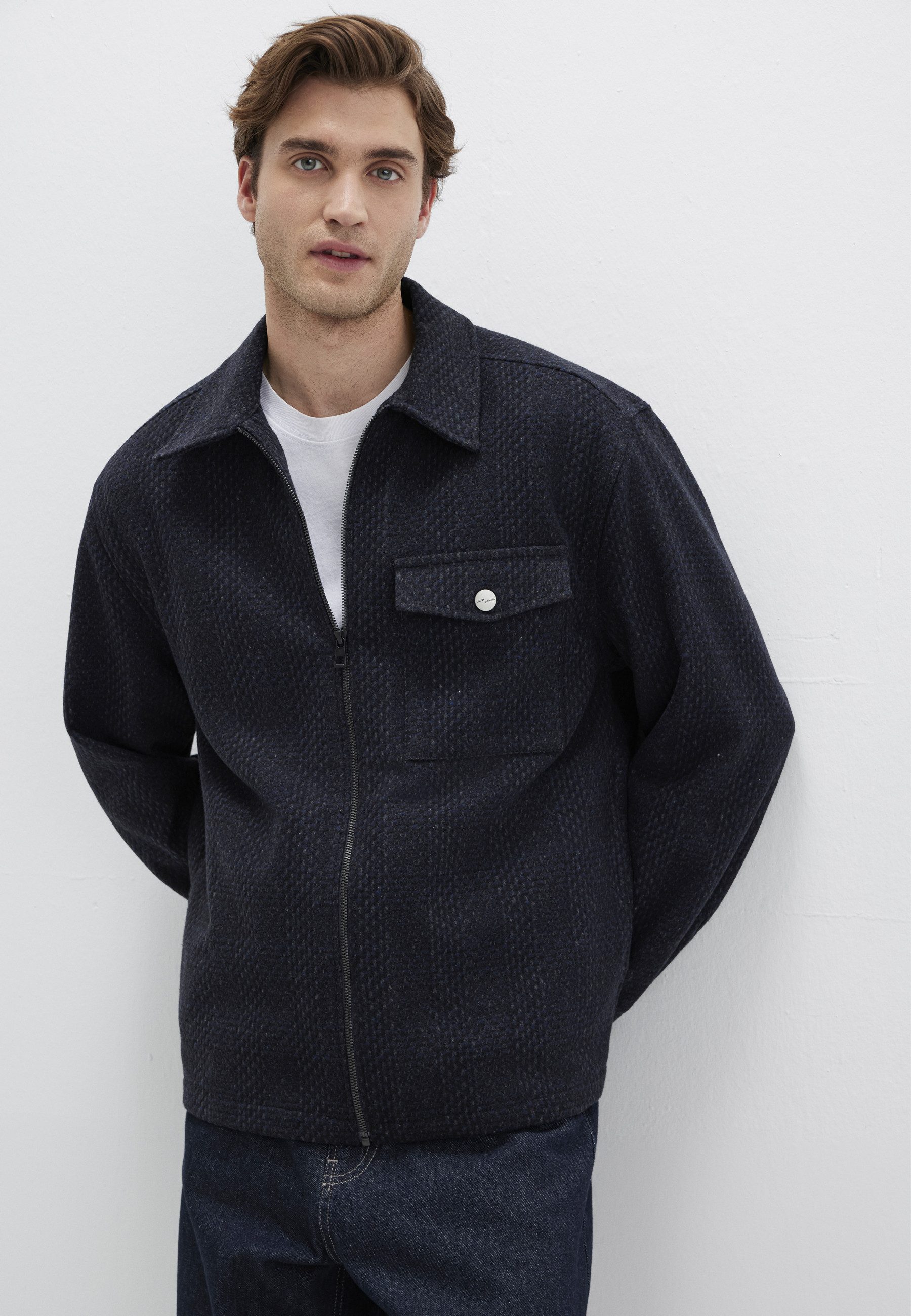 Mavi Langarmhemd FULL ZIP SHIRT Premium Jacke