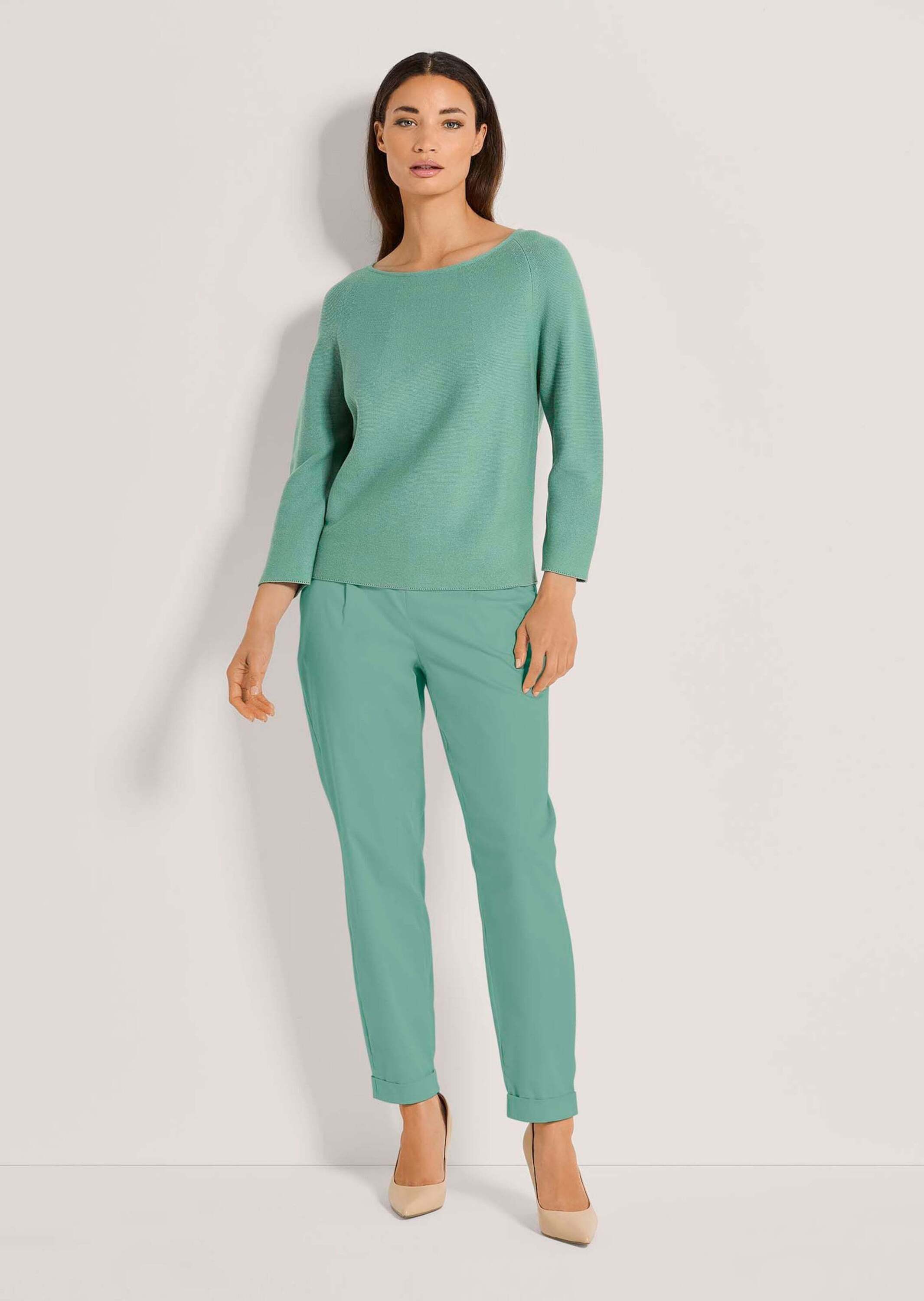 MADELEINE Strickpullover Pullover in modischer Kurzform günstig online kaufen