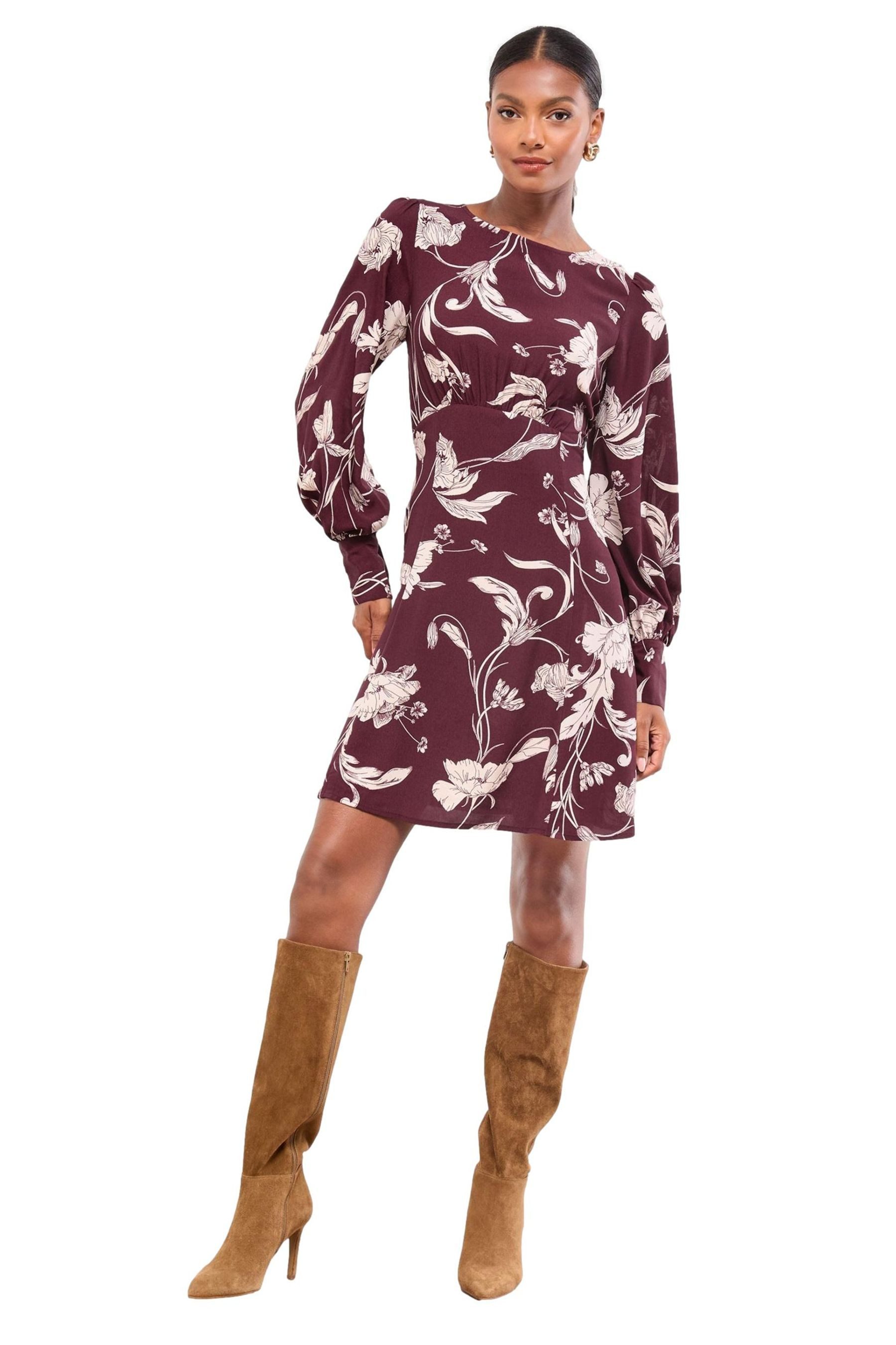 Minikleid Lipsy Langärmeliges Minikleid aus Viskose, Petite