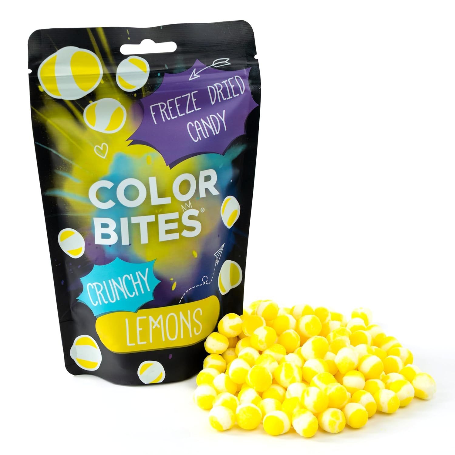 Color Bites Süßigkeit Crunchy Orbs, 1 x 100 g