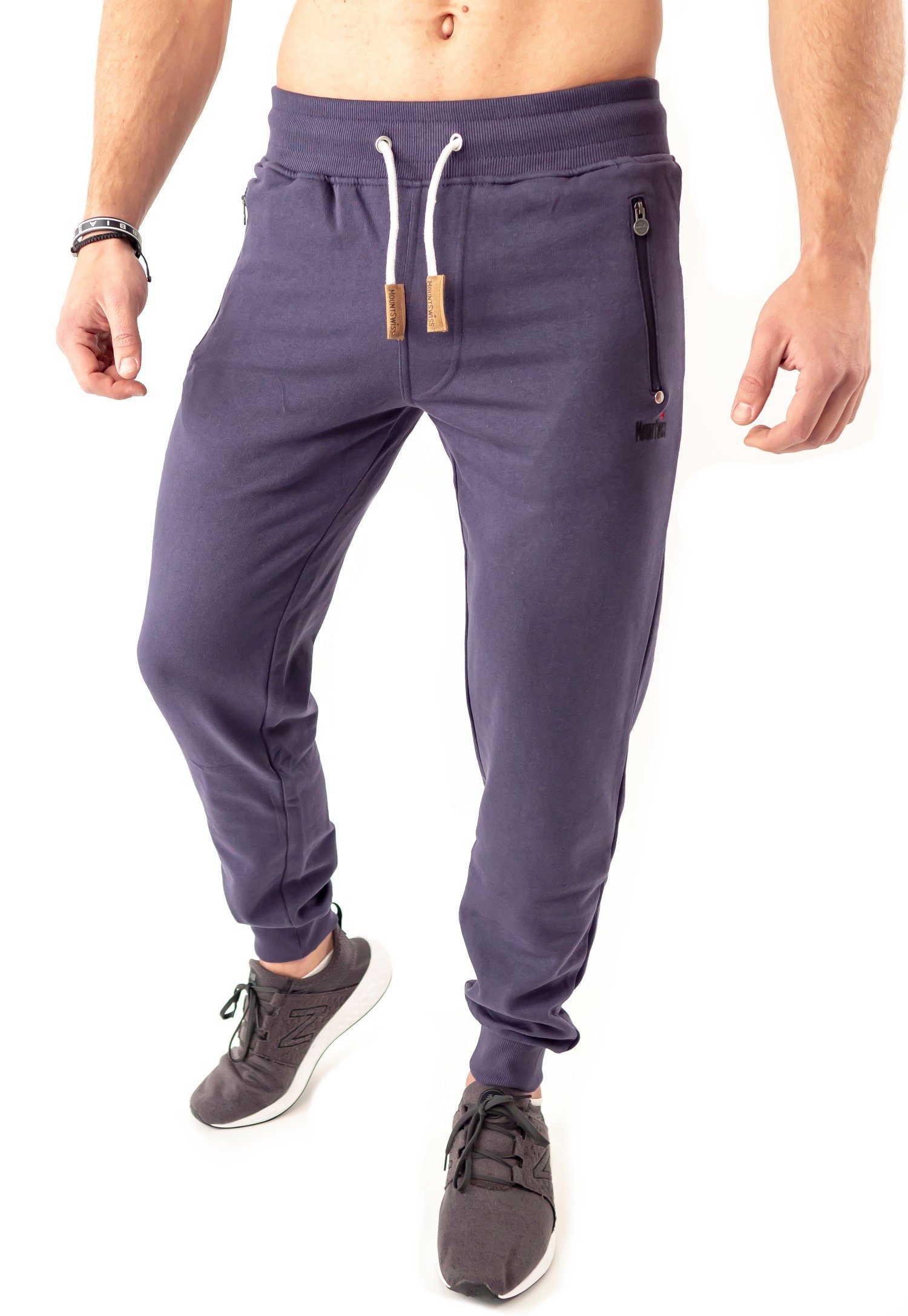 Mount Swiss Jogginghose Mount Swiss Lange Freizeithose Herren Finn I Sweatp günstig online kaufen
