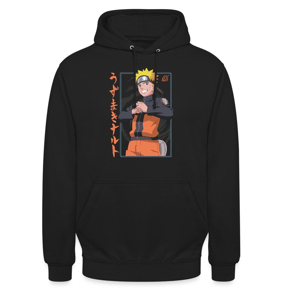 Spreadshirt Hoodie Naruto Shippuden Design Mit Schriftzeichen Unisex Hoodie (1-tlg)