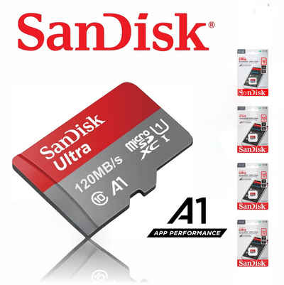 Sandisk Ultra microSD A1 Memory Card 32GB 64GB 128GB 256GB 512GB 1TB 1,5TB Speicherkarte (32 GB, Class 10, 120 MB/s Lesegeschwindigkeit)