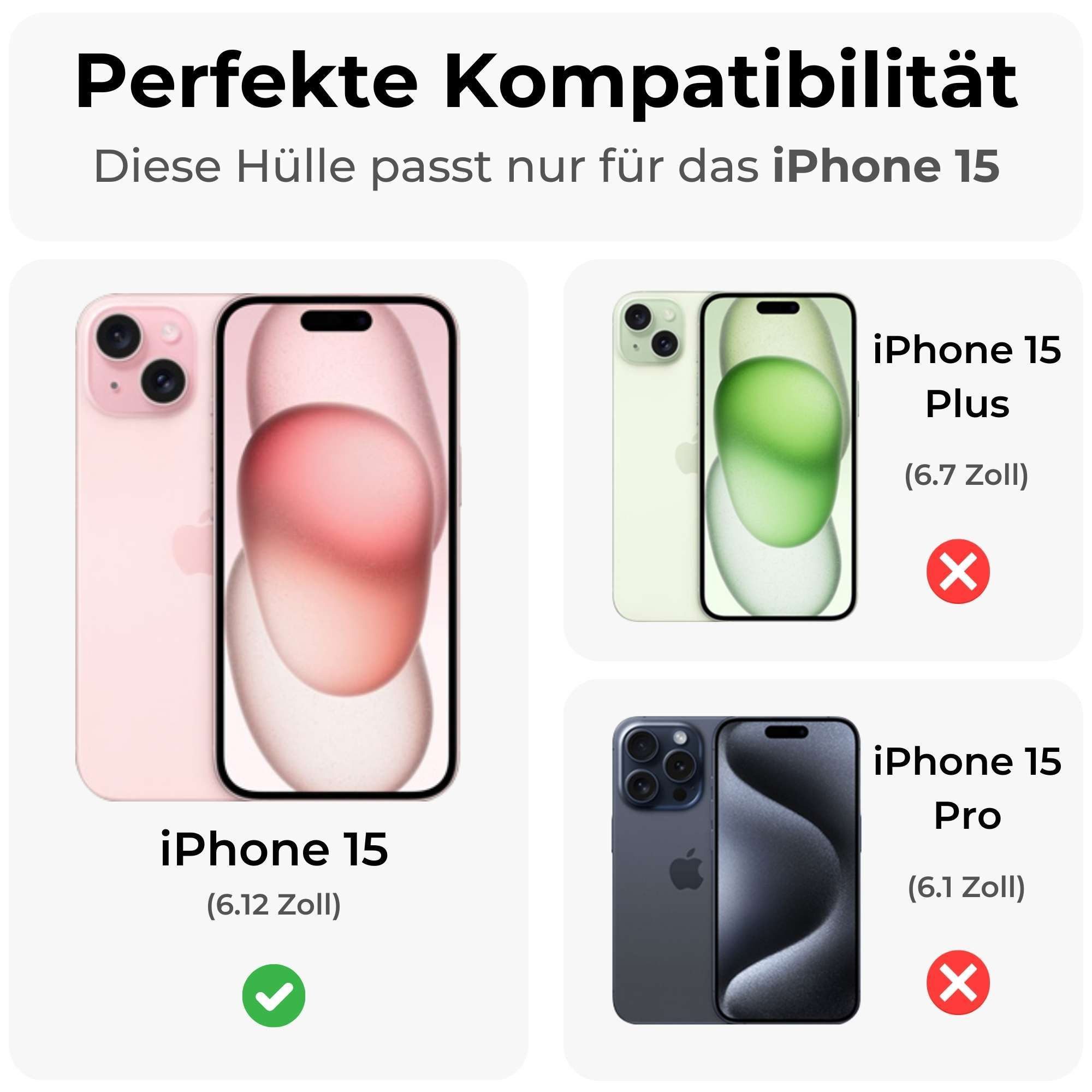 betterfon Handyhülle für Apple iPhone Schutzhülle Case, Magnetisches Laden, mattes Design, kratzfest & stoßfest verarbeitet