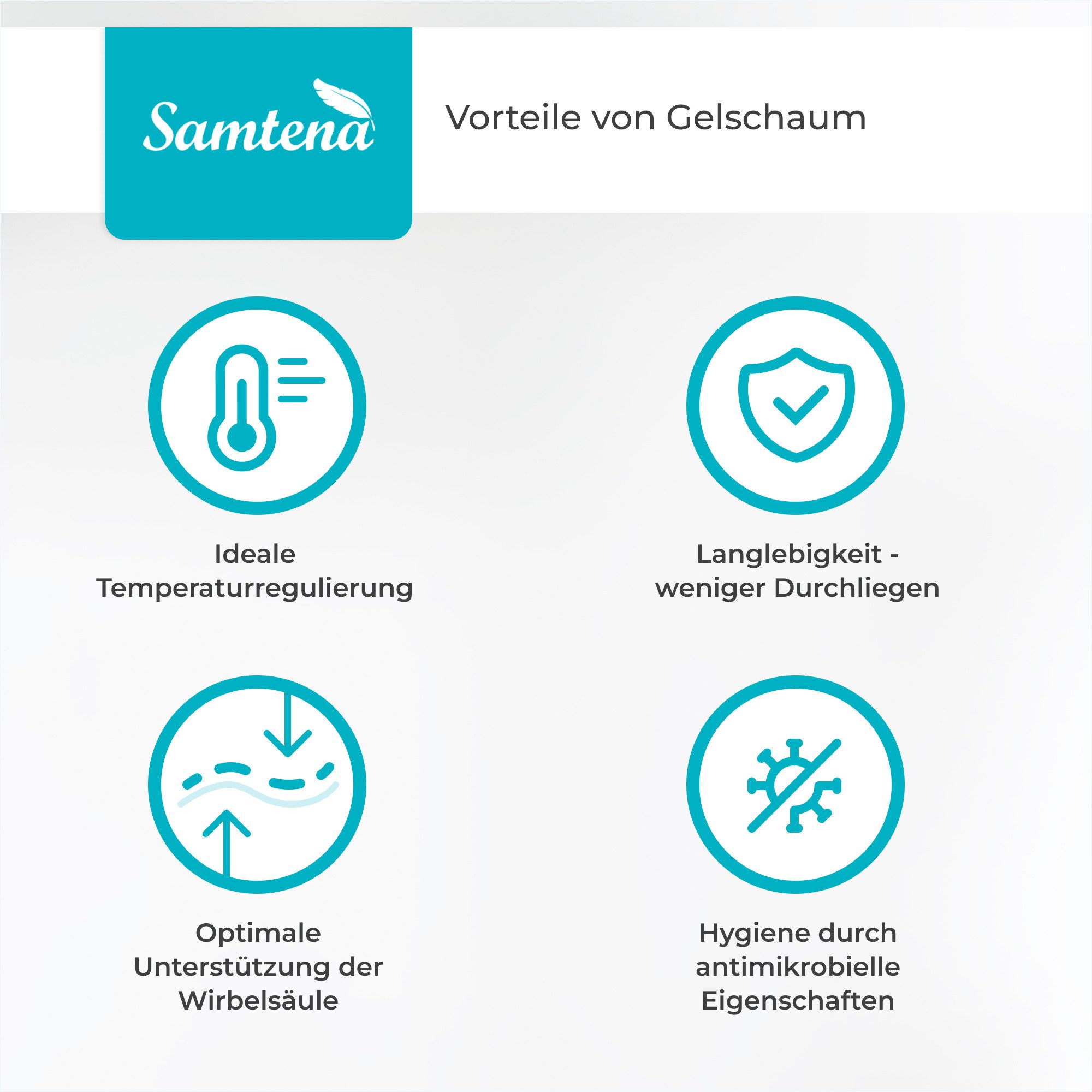 Matratzenauflage Samtena gel topper 80 x günstig online kaufen