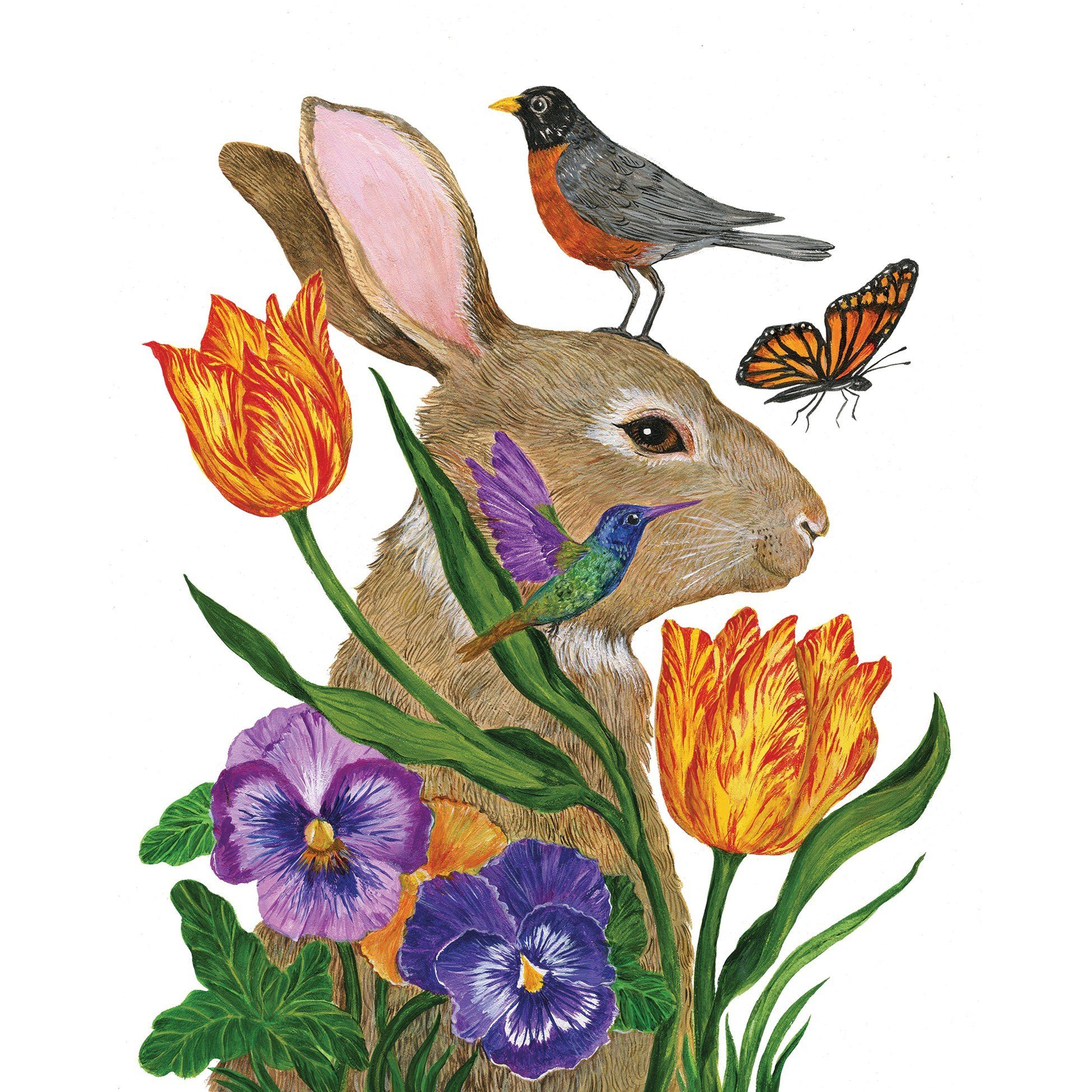 PPD Papierserviette 20 Servietten Bunny Buddies 33x33cm, (20 St)