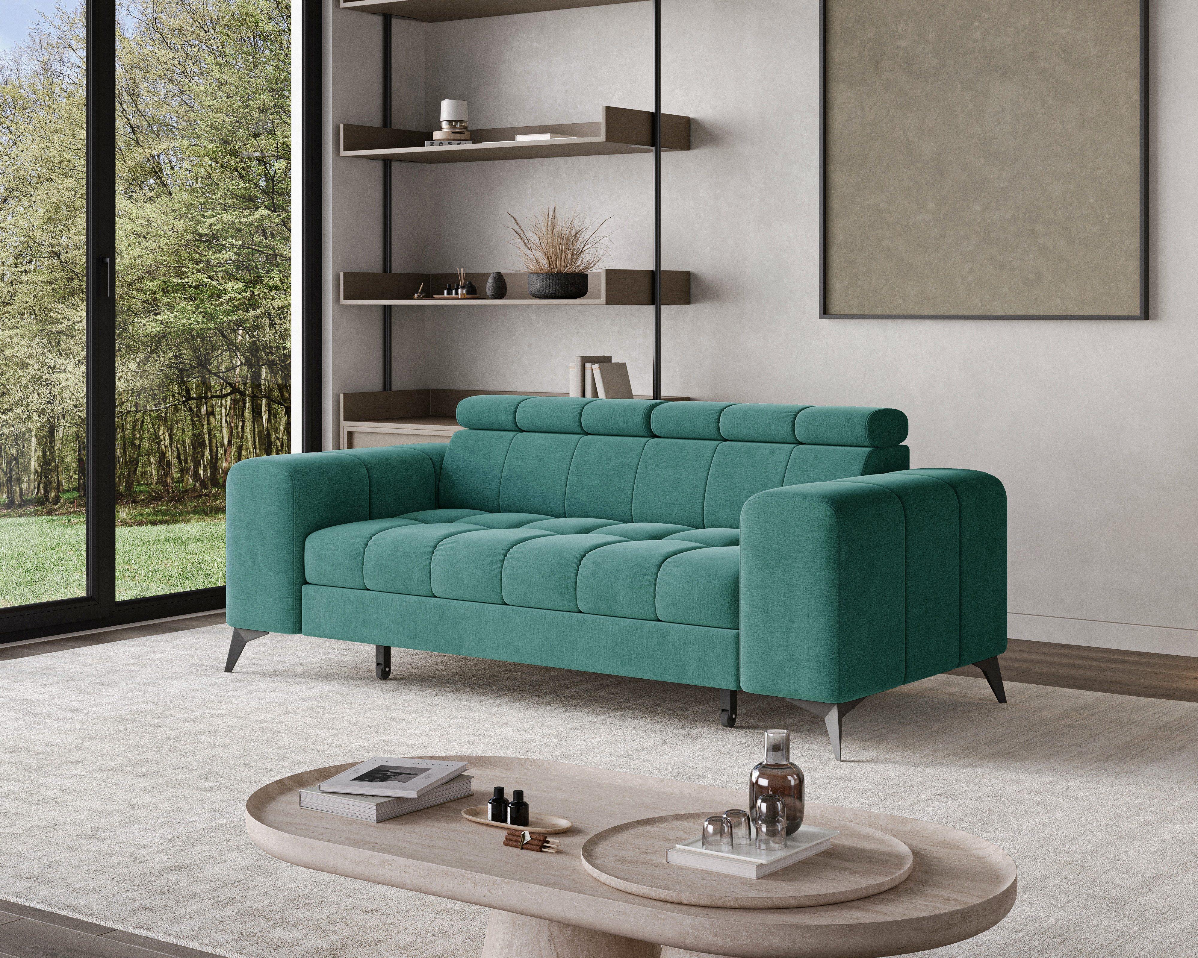 Chilly Möbel Sofa 2-Sitzer – Modern & Gemütlich - 262×74 cm - Monolith 37