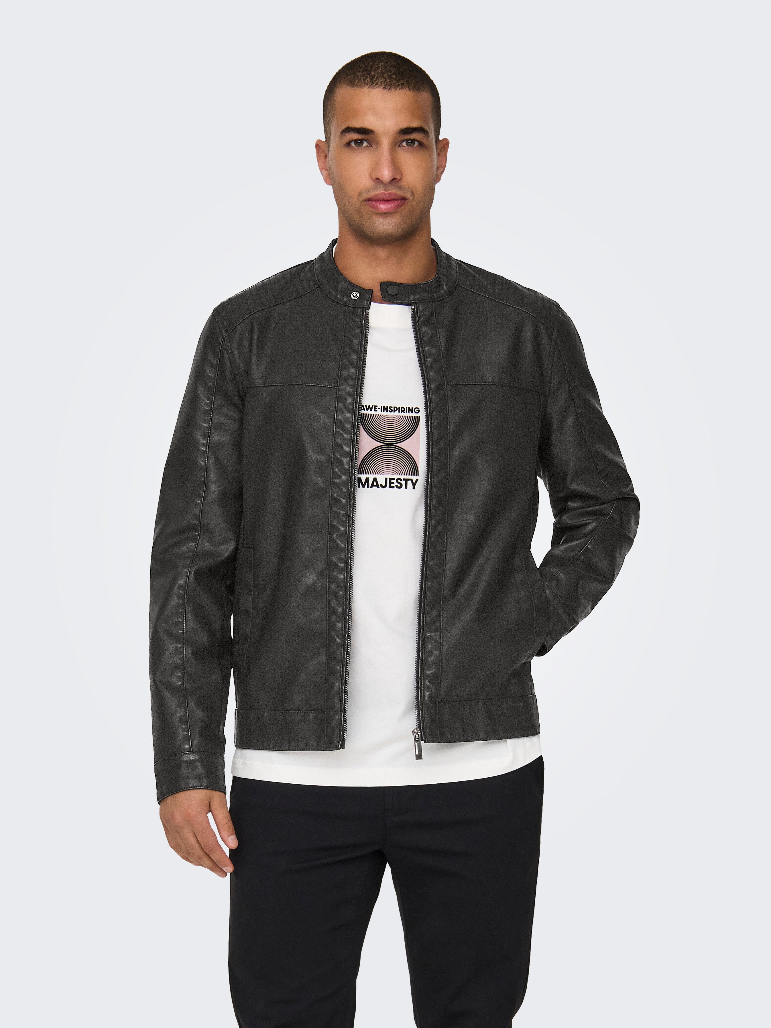 ONLY & SONS Bikerjacke MIKE PU günstig online kaufen