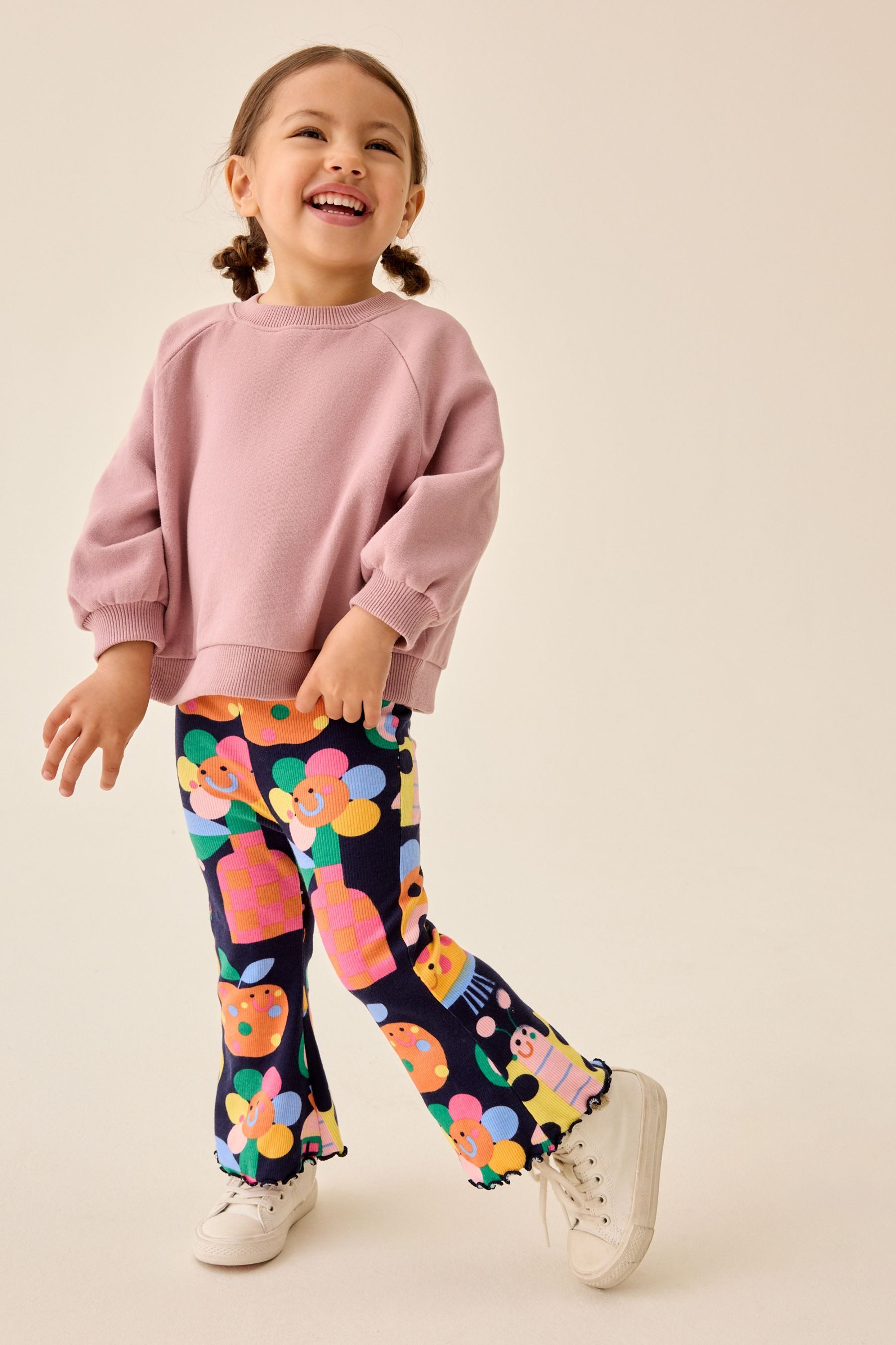 Next Leggings Geblümte Leggings mit Schlag (1-tlg) – Bild 4 von 5