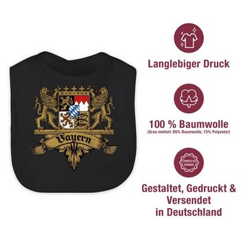 Shirtracer Lätzchen Bayern Wappen Bayernland Freistaat Bayern, Mode für Oktoberfest Baby Outfit