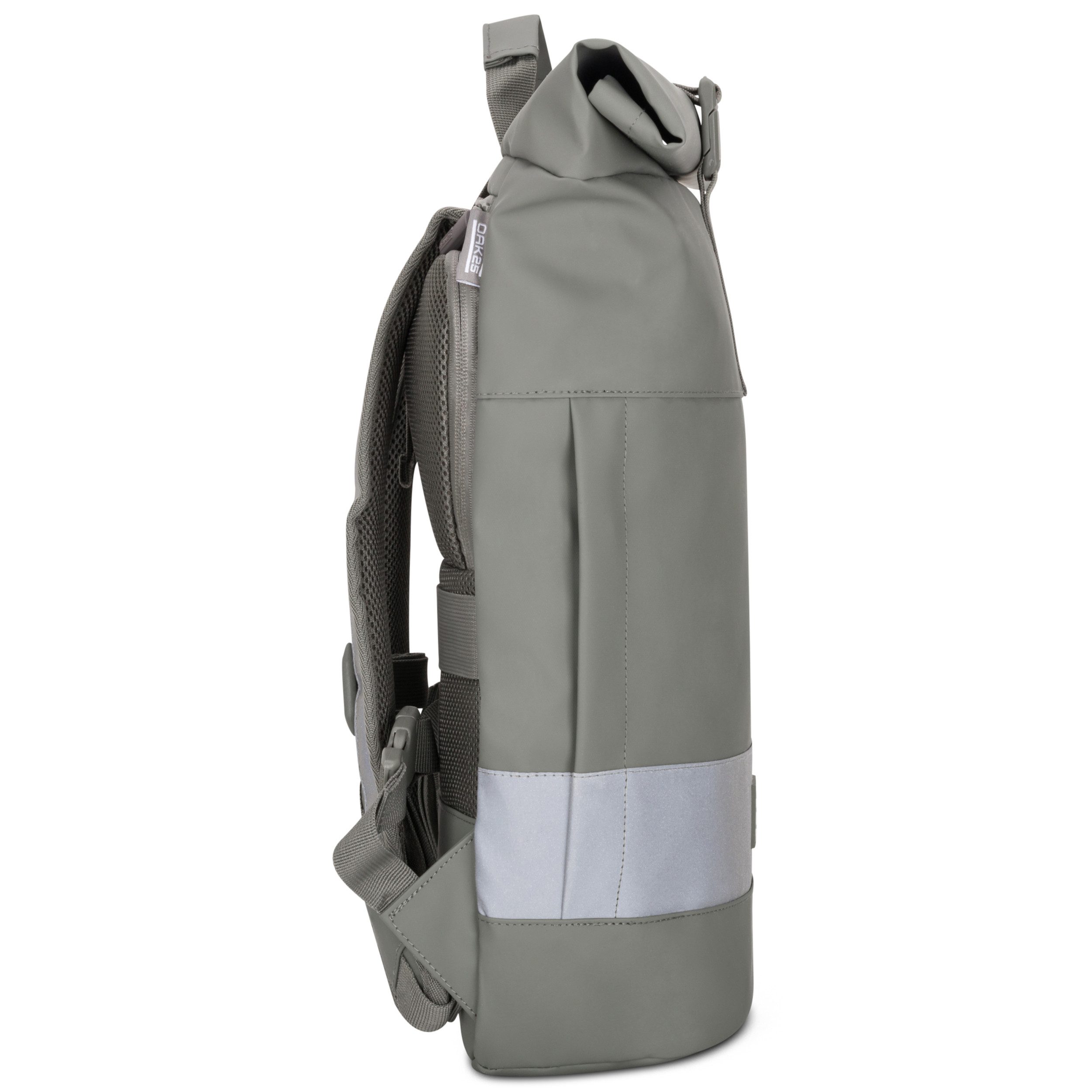 OAK25 Fahrradrucksack Everyday Rolltop Bike Rucksack (1-tlg), Reflektierend, Wasserabweisend