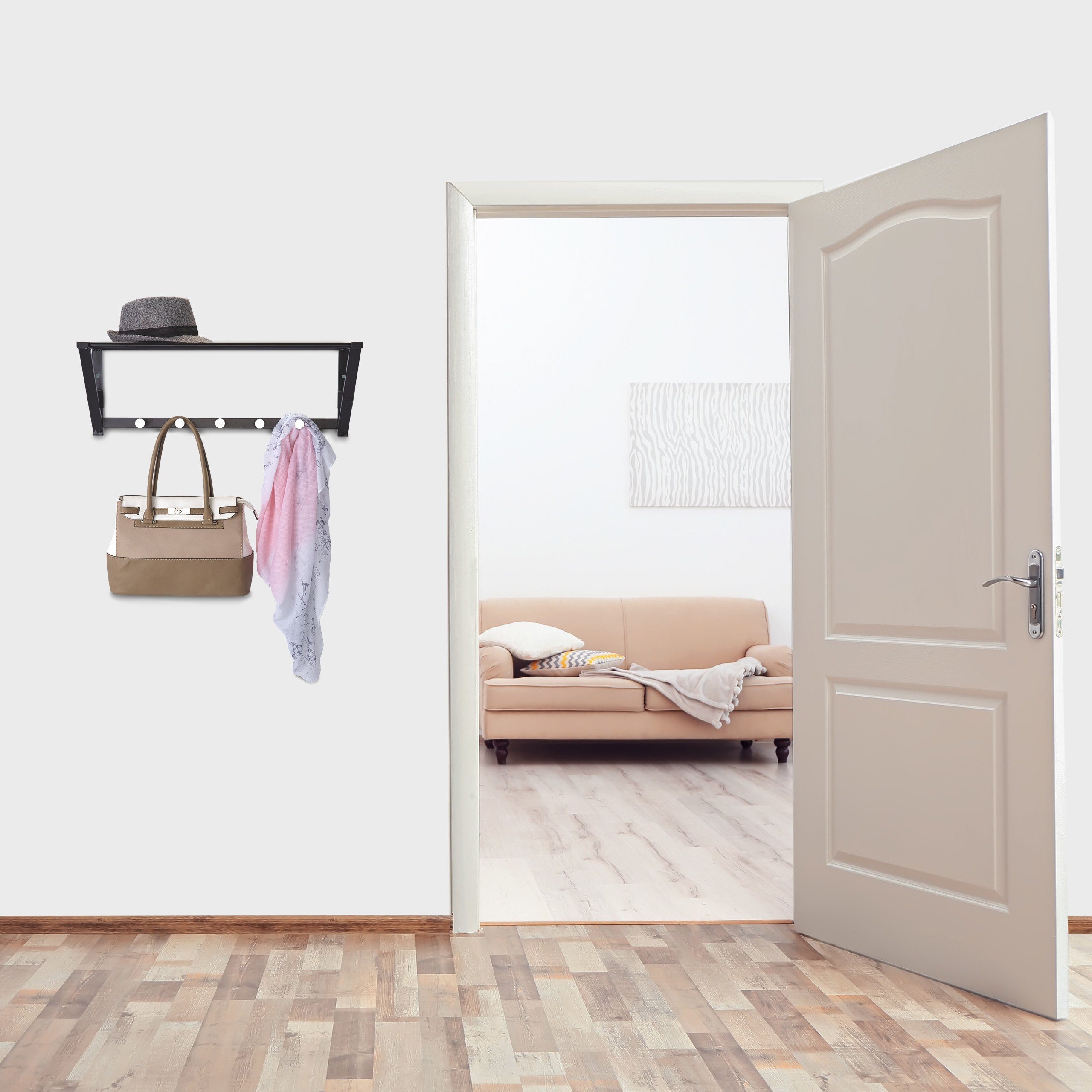 relaxdays Wandgarderobe mit Ablage günstig online kaufen