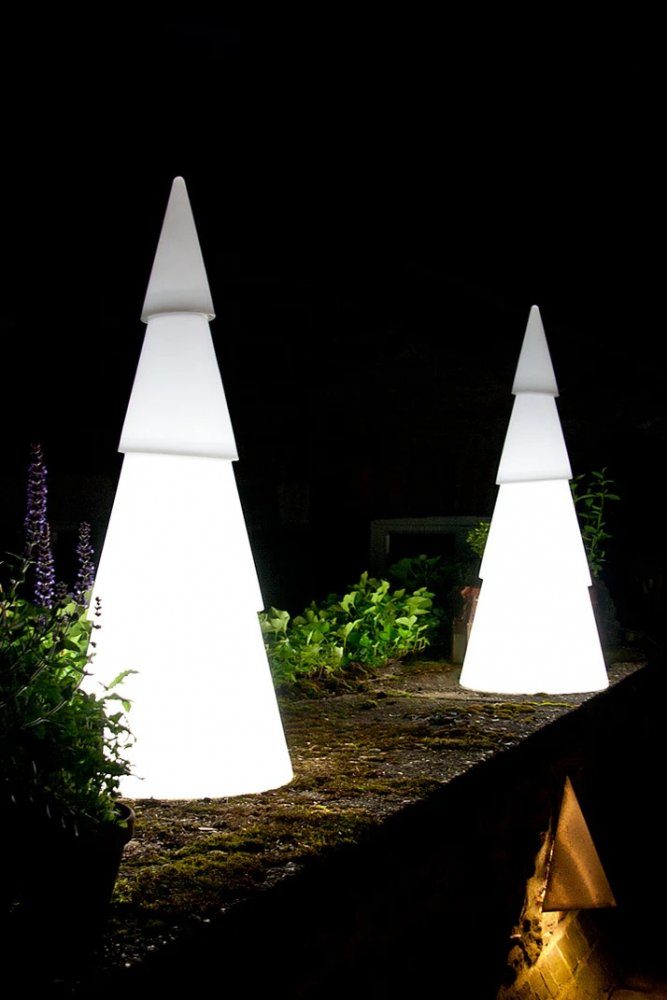 8 seasons design LED-Dekofigur 8 seasons - Motivlechte Weihnachtsbaum Shining Tree rund 100 cm weiß