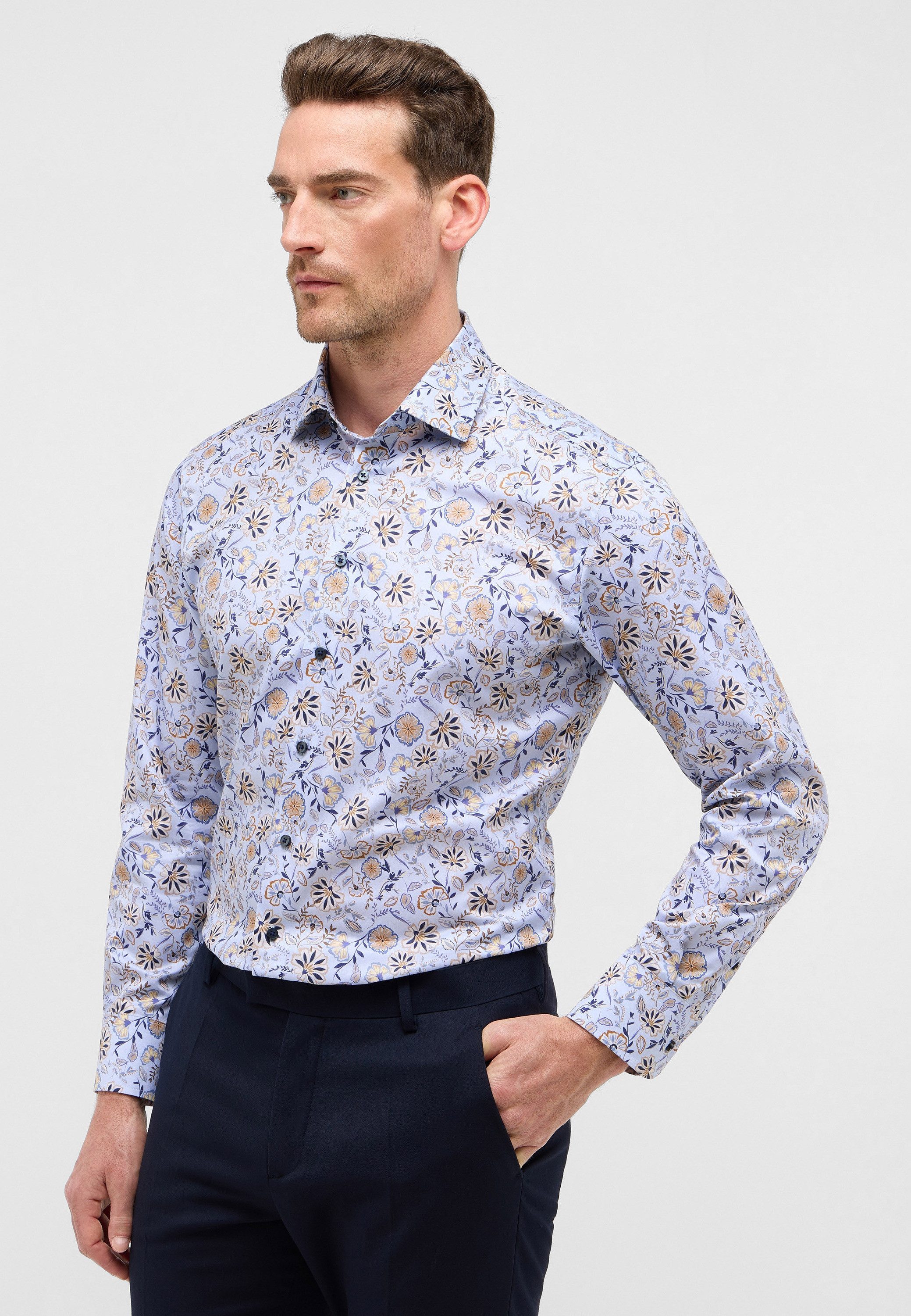 Eterna Langarmhemd MODERN FIT NON IRON günstig online kaufen